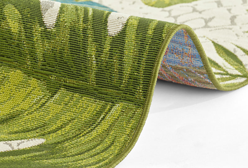 Hanse Home Flair Inom- och utomhusmatta Tropical Leaves Turquoise grön