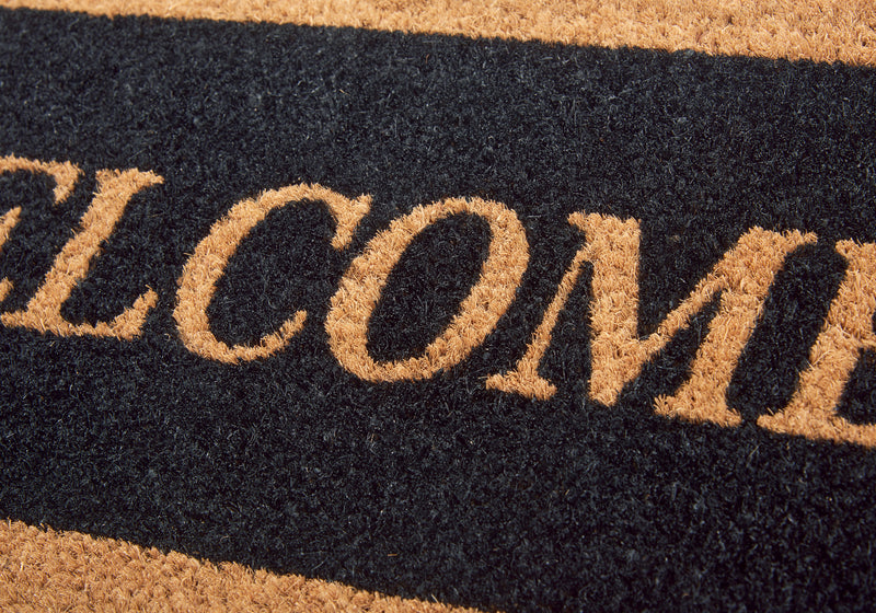 Hanse Home Mix Mats Dörrmatta kokos svart Welcome Border