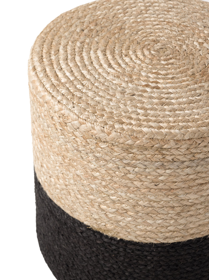 Hanse Home Looma Jutepuff Looma natur guld svart