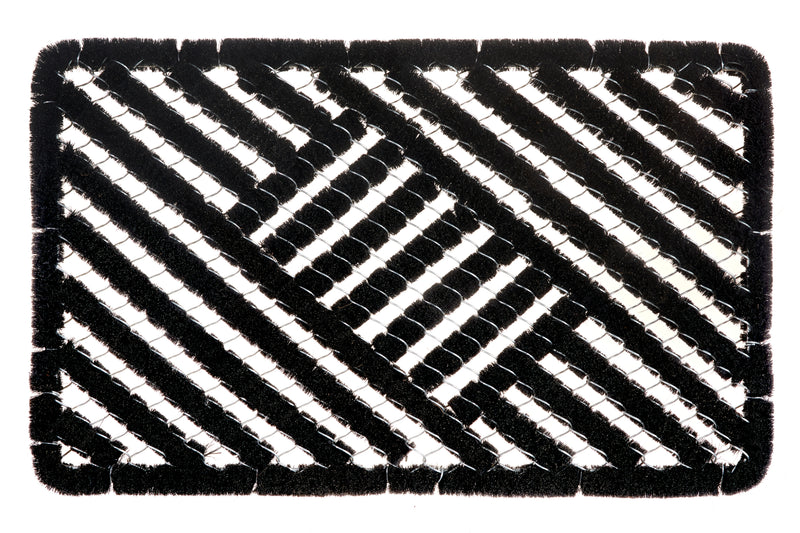 Hanse Home Mix Mats Dörrmatta kokos Grid Brushes svart kokos