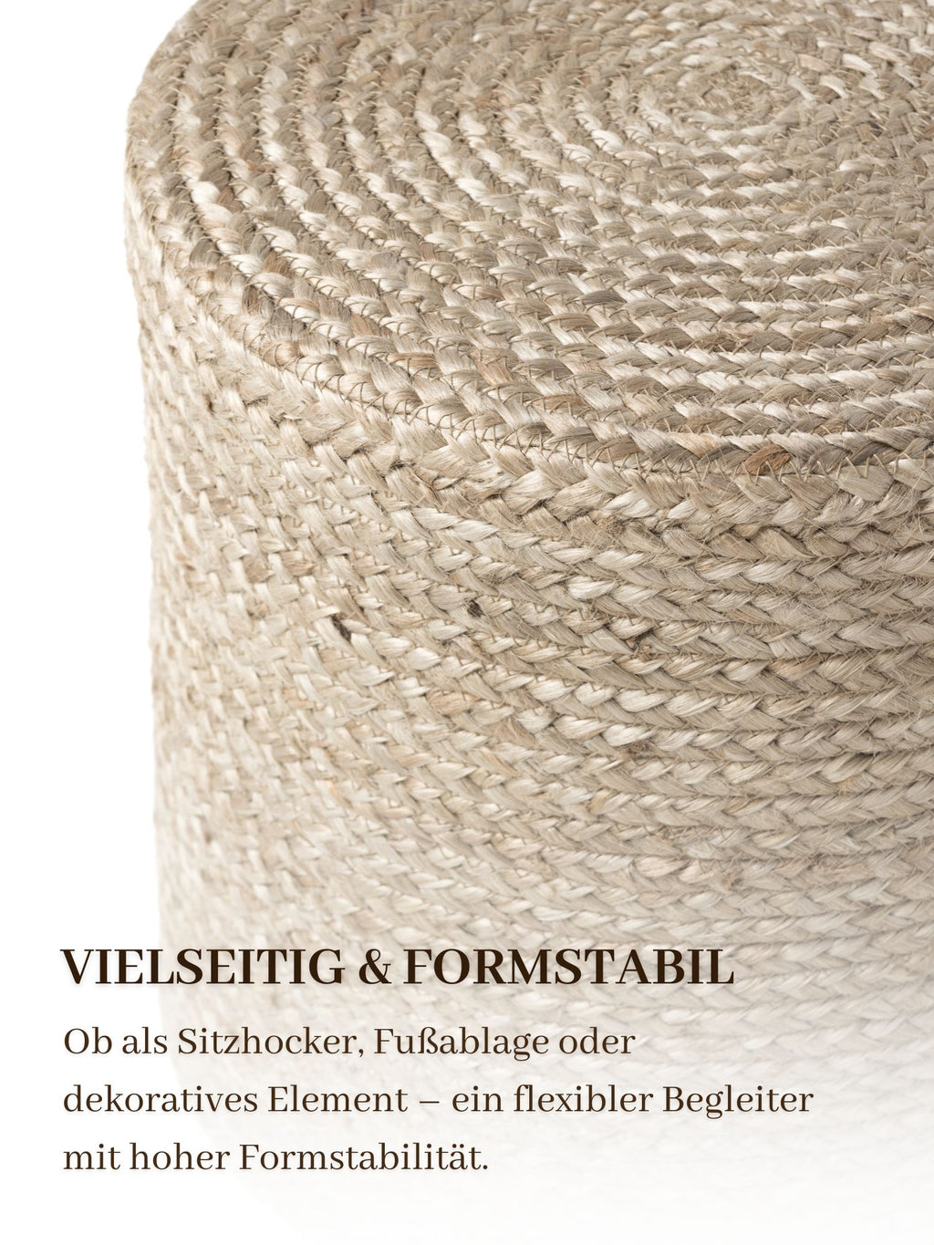 Hanse Home Looma Jutepuff Looma natur greige