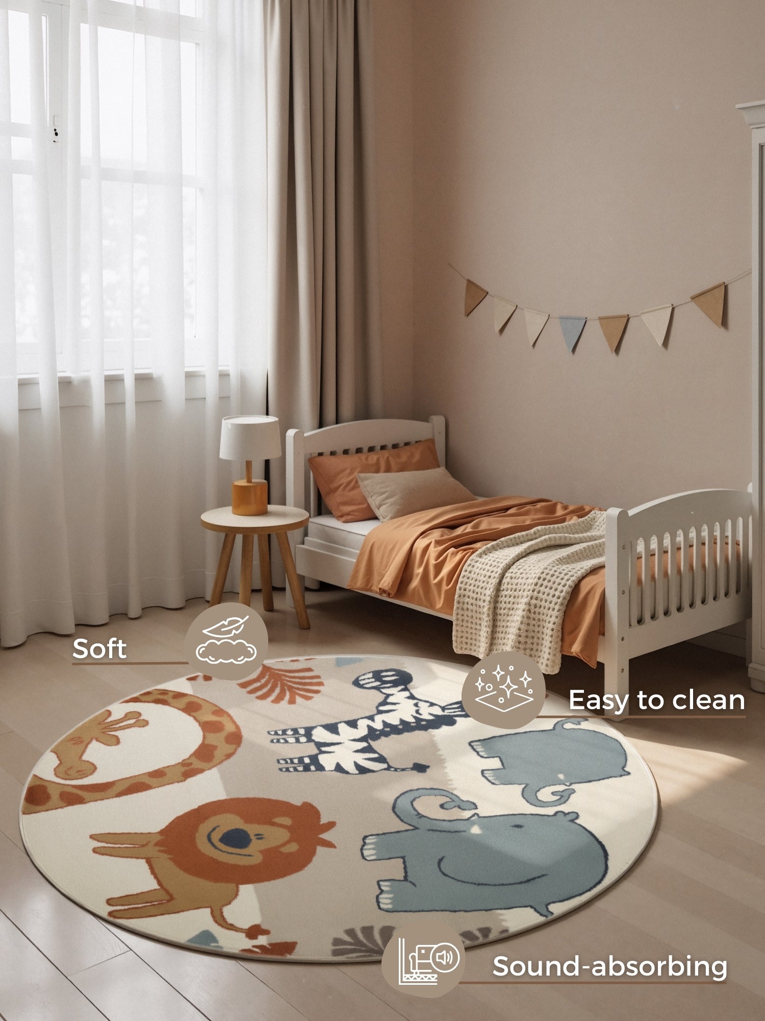 Hanse Home Adventures Barnmatta Savanna creme flerfärgad