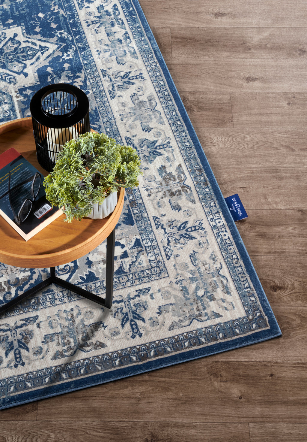 Villeroy & Boch 1869 Kortluggsmatta Jehanne blå creme