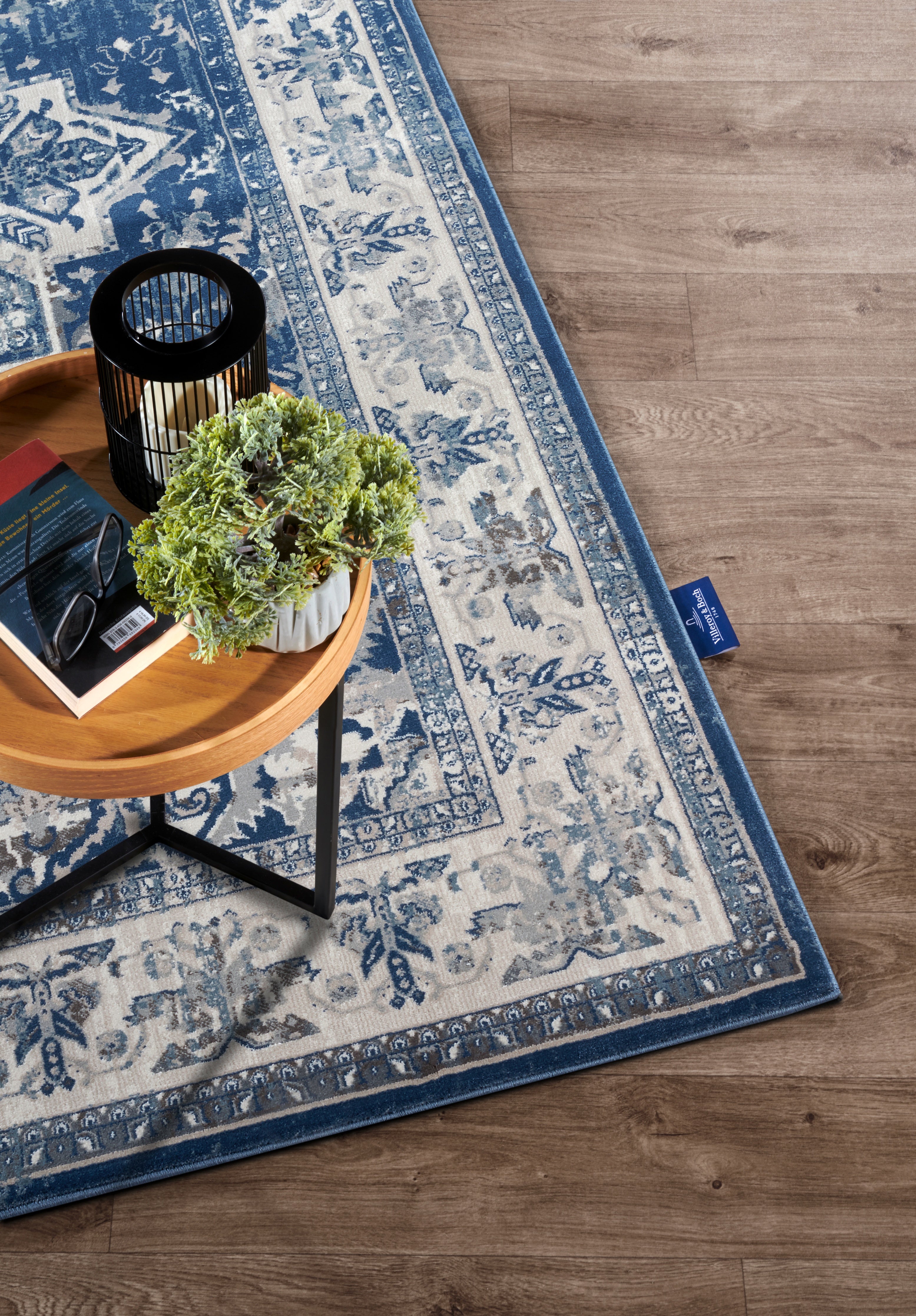 Villeroy & Boch 1869 Kortluggsmatta Jehanne blå creme