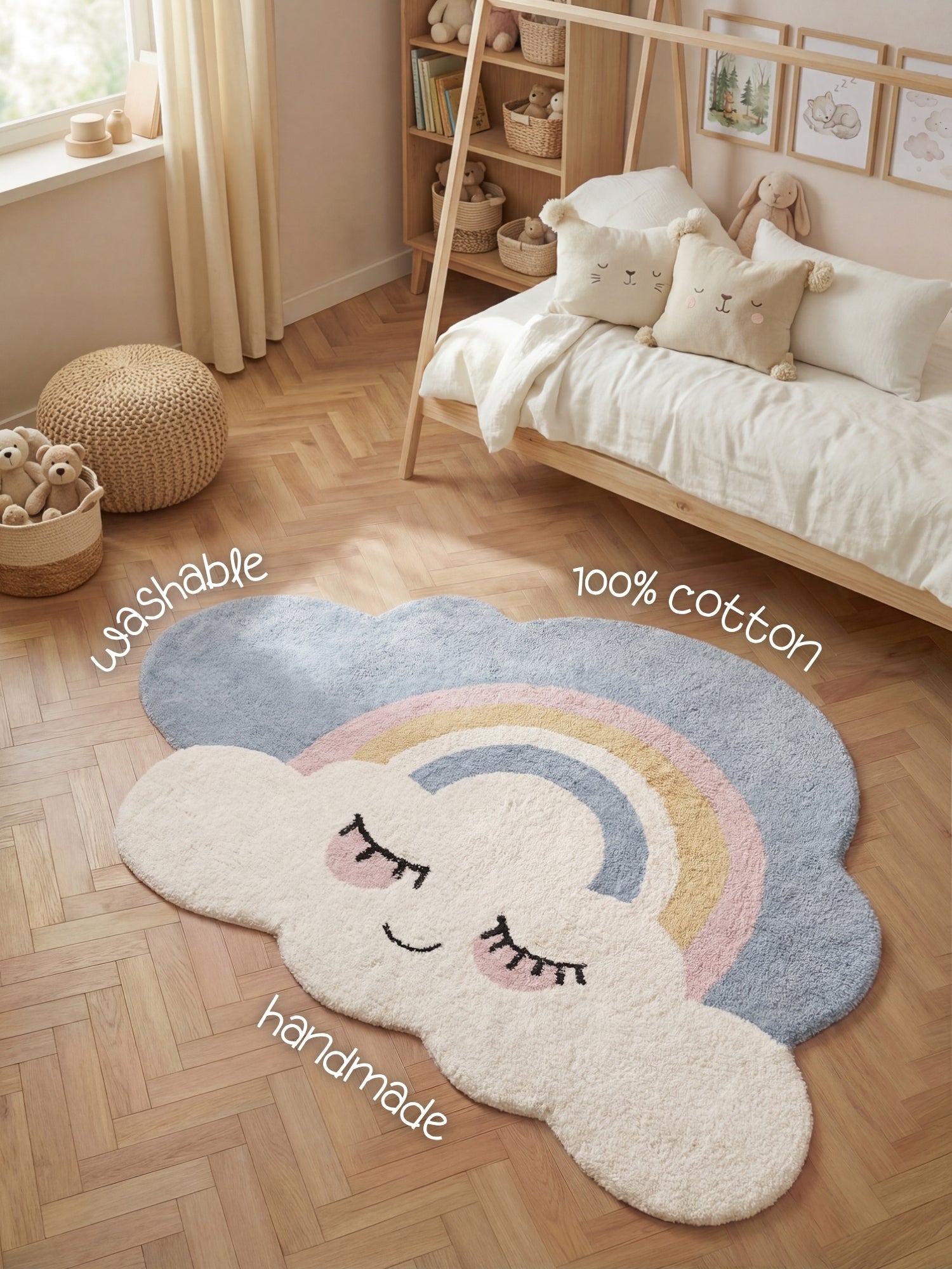 Hanse Home Snuggle Barnmatta Nappi creme flerfärgad