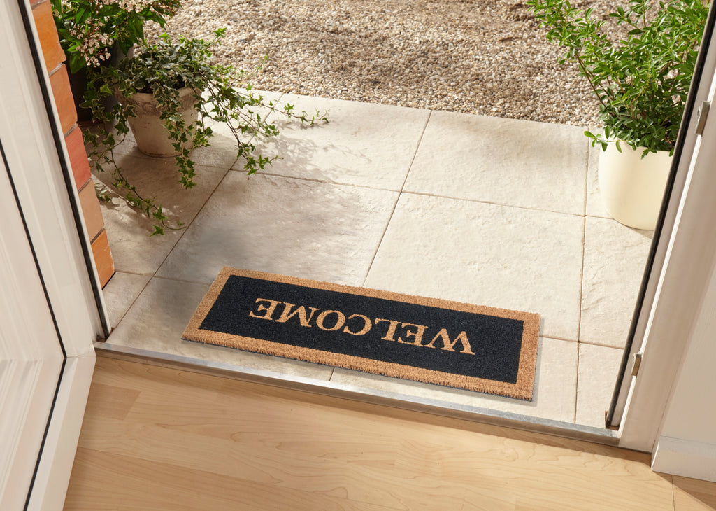 Hanse Home Mix Mats Dörrmatta kokos svart Welcome Border
