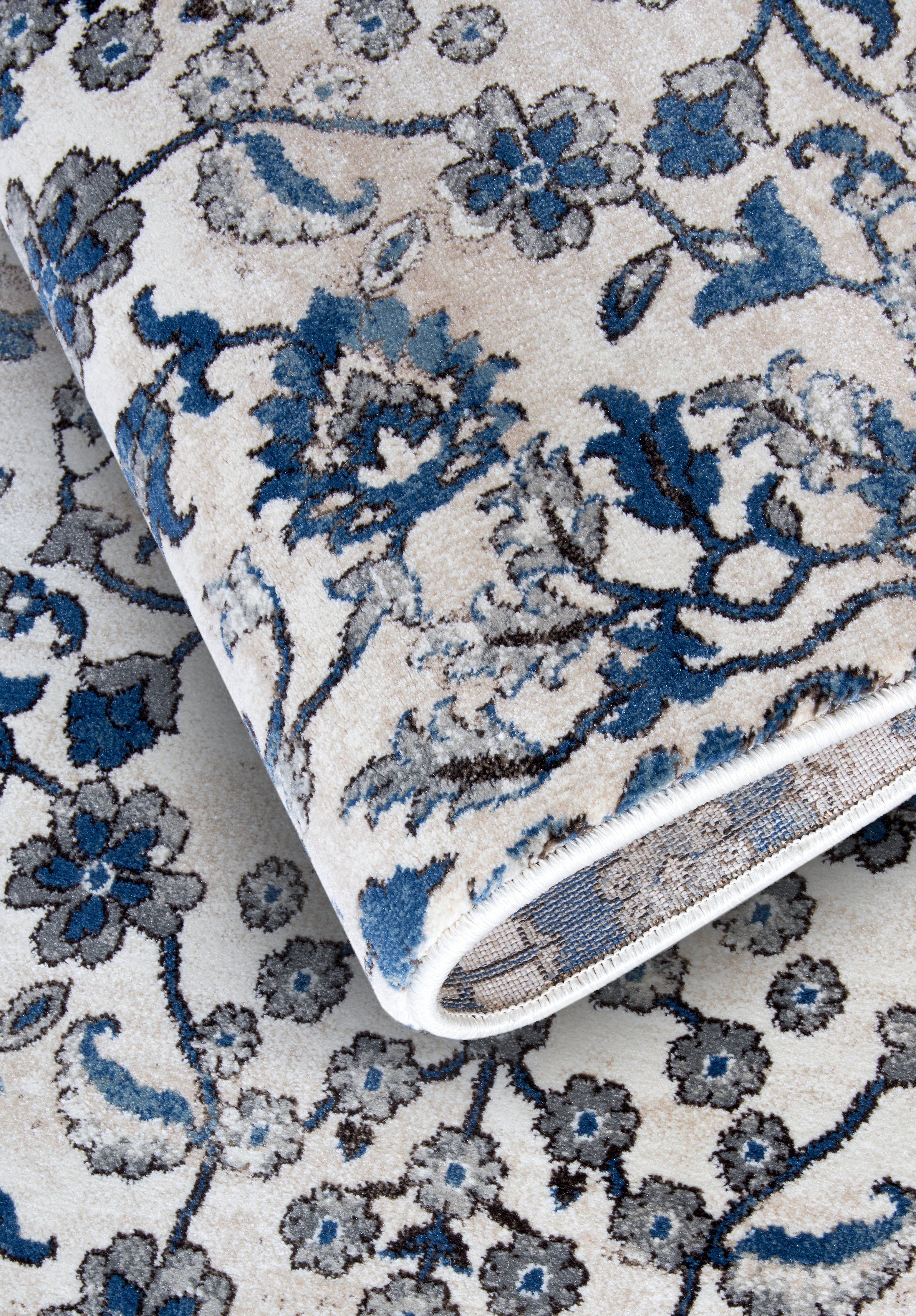 Villeroy & Boch 1869 Kortluggsmatta Ernest creme blå