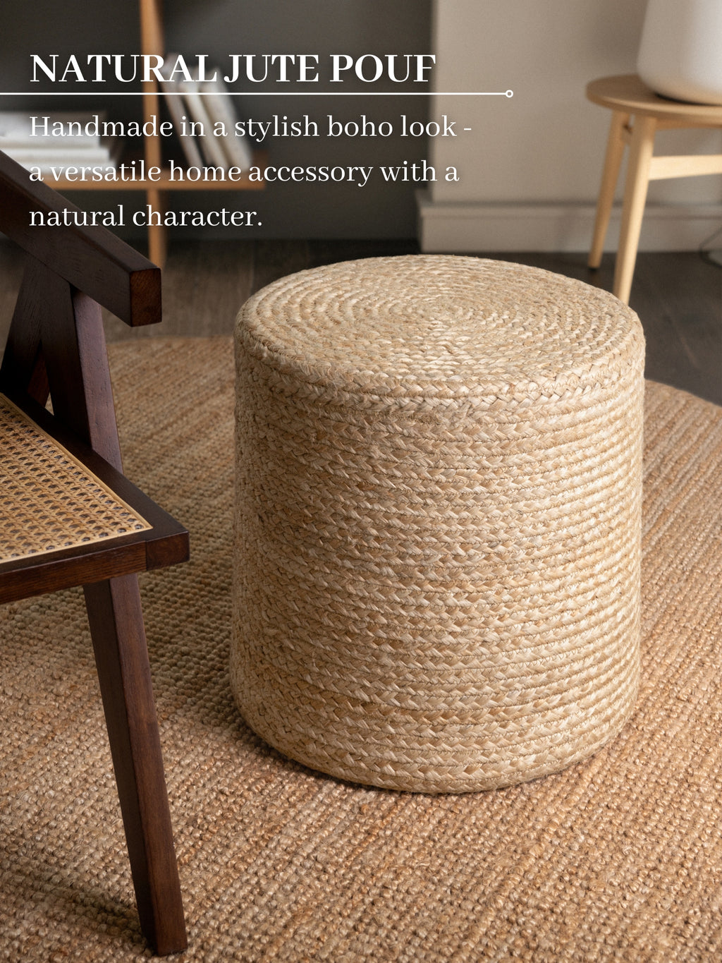 Hanse Home Looma Jutepuff Looma natur guld