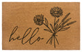 Dörrmatta kokos Hello & Flowers
