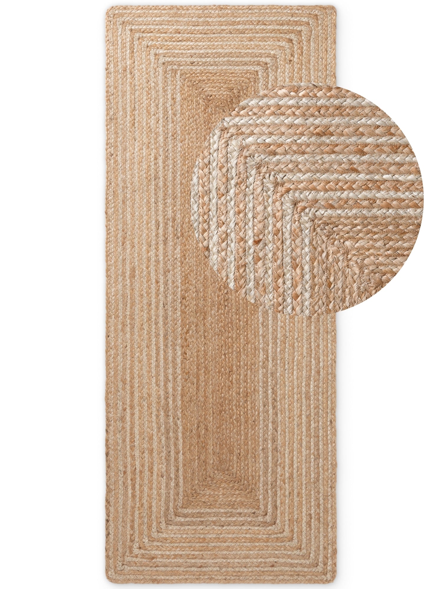 Hanse Home Juno Jutematta Juno Line natur vit guld