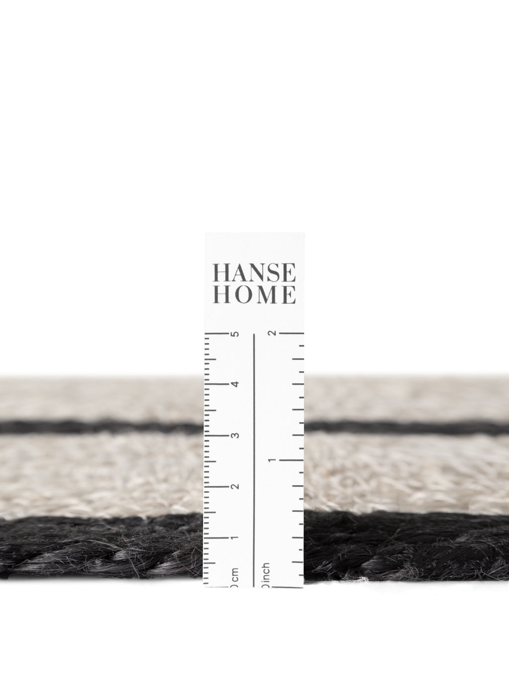 Hanse Home Jute Braided Jutematta rund Lina natur elfenben svart