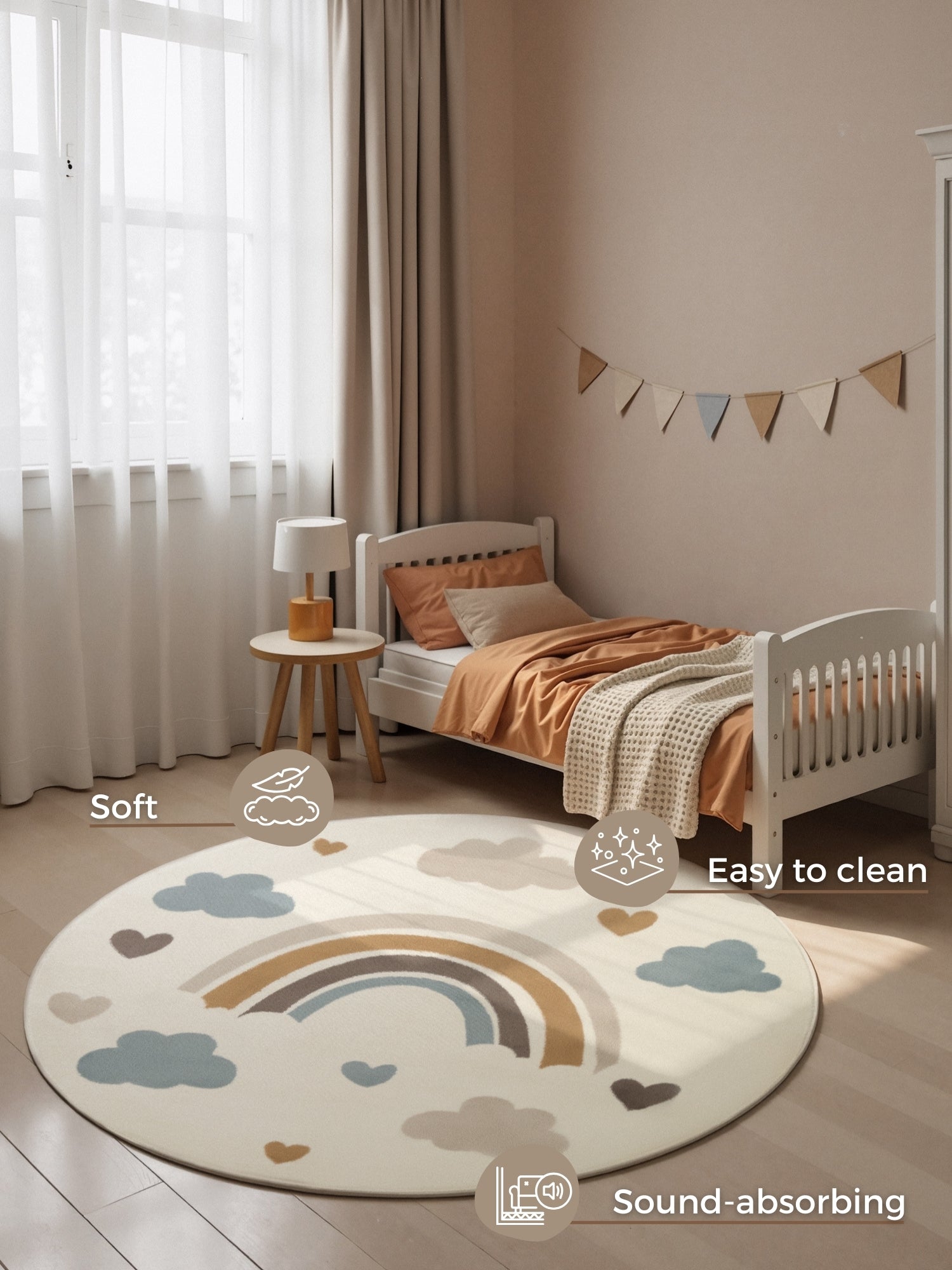 Hanse Home Adventures Barnmatta Skyla creme flerfärgad