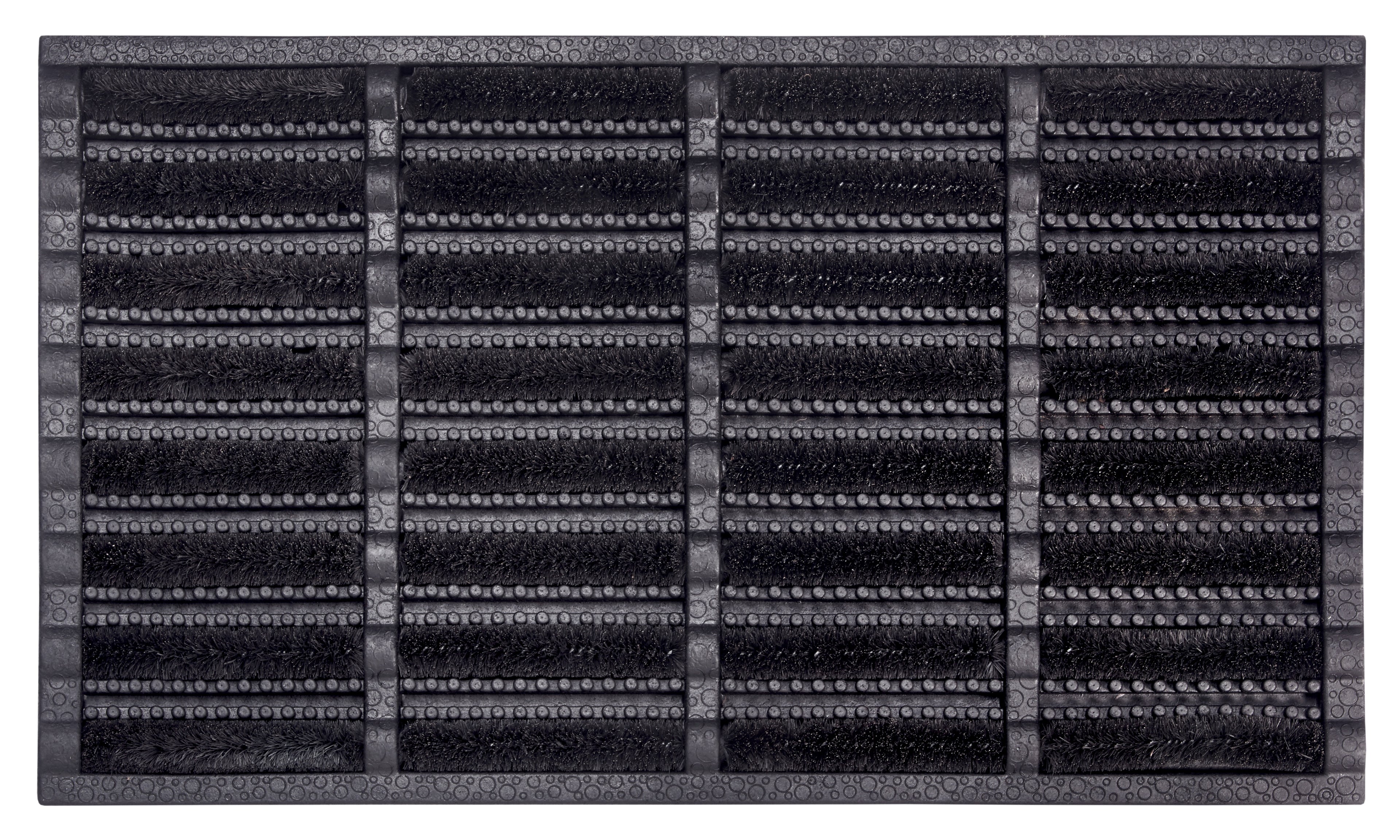 Hanse Home Mix Mats Dörrmatta Rubber-Cocos Brushes svart