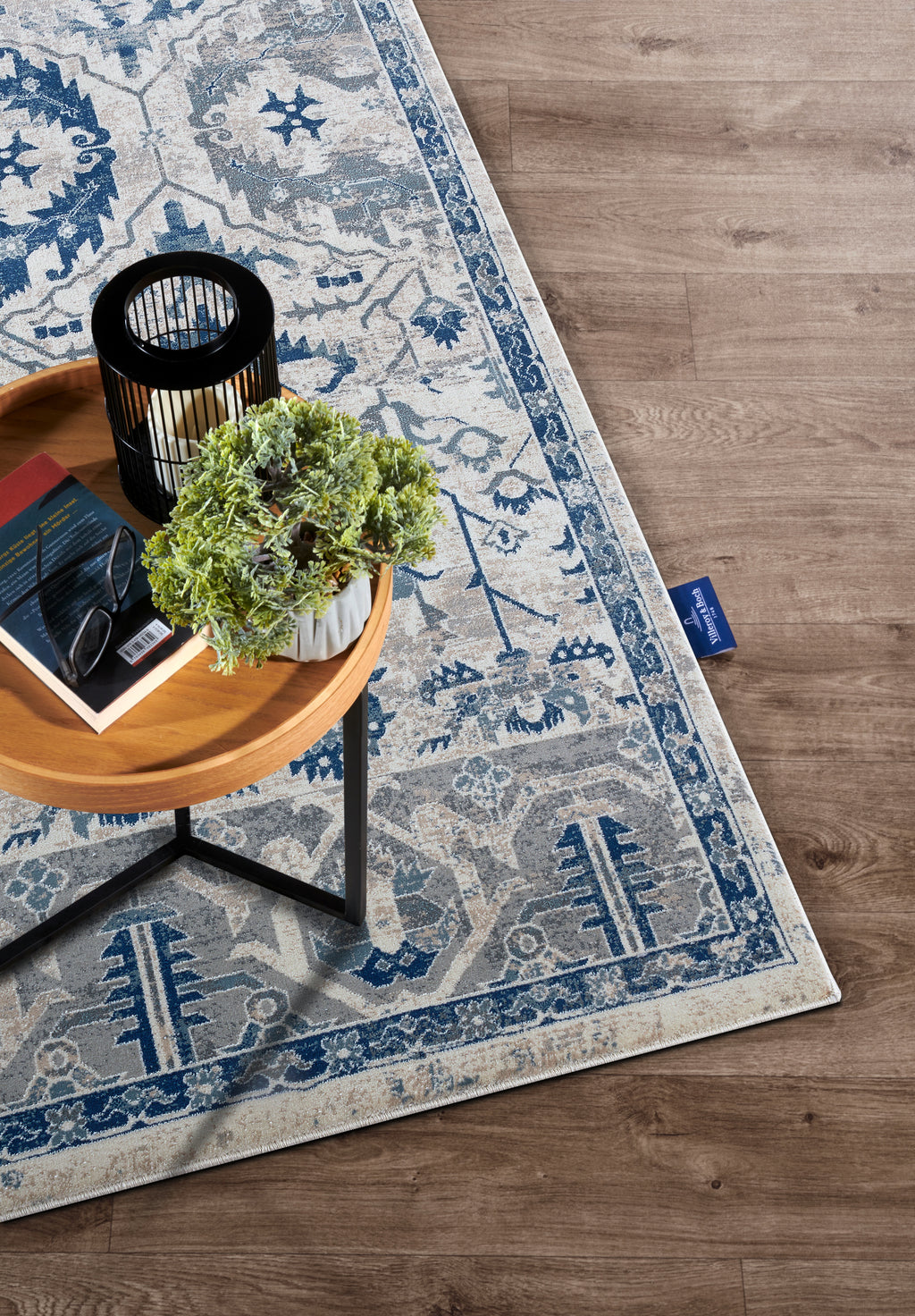 Villeroy & Boch 1869 Kortluggsmatta Emmanuel creme blå