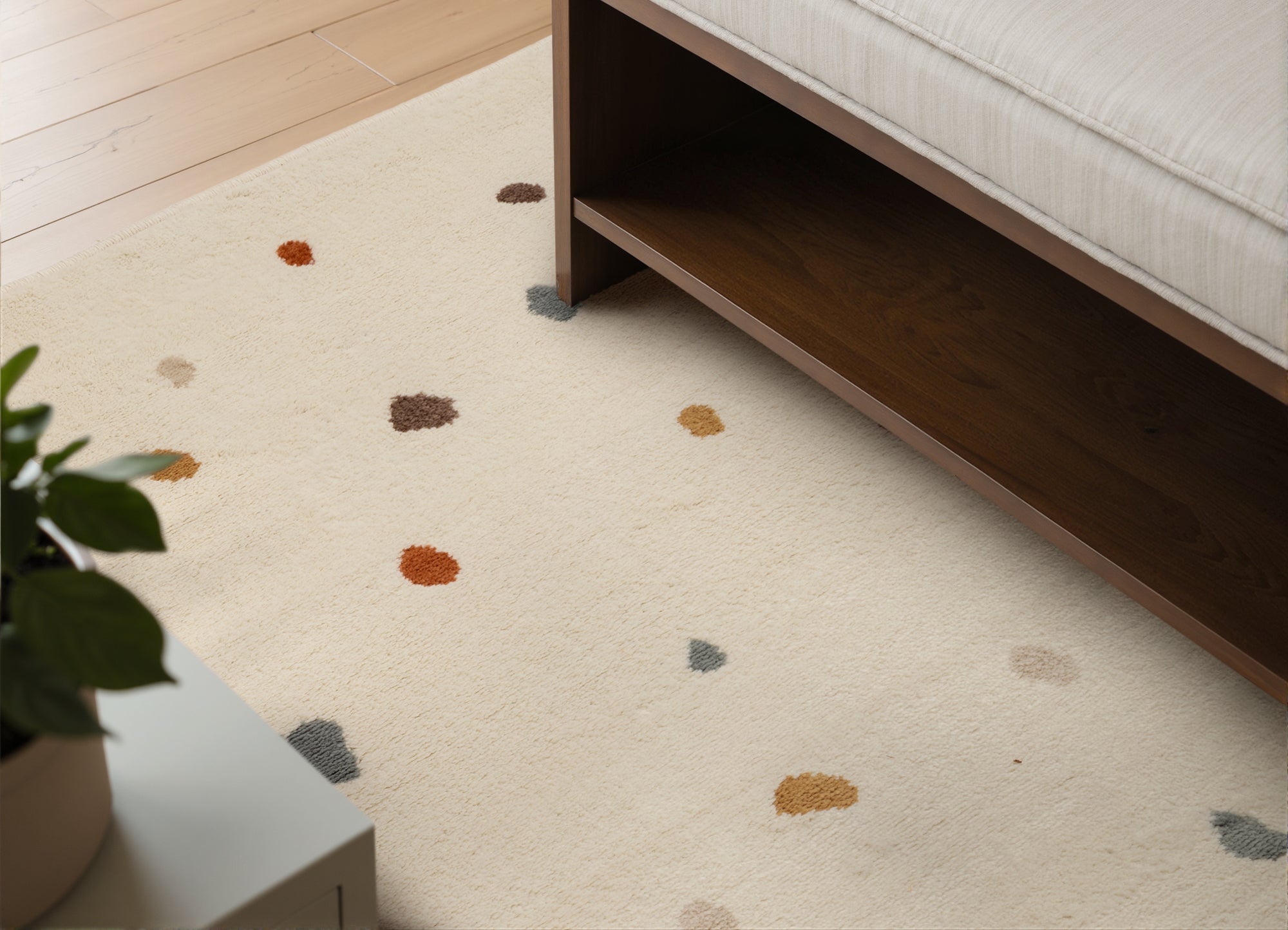 Hanse Home Adventures Barnmatta Funny Dots creme flerfärgad
