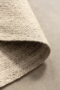 Hanse Home Jute Braided Jutematta rund Rangpur vit