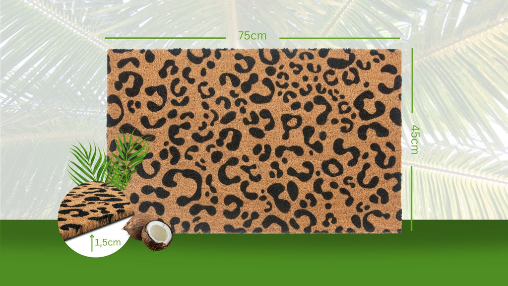 Hanse Home Mix Mats Dörrmatta kokos Leopard Look