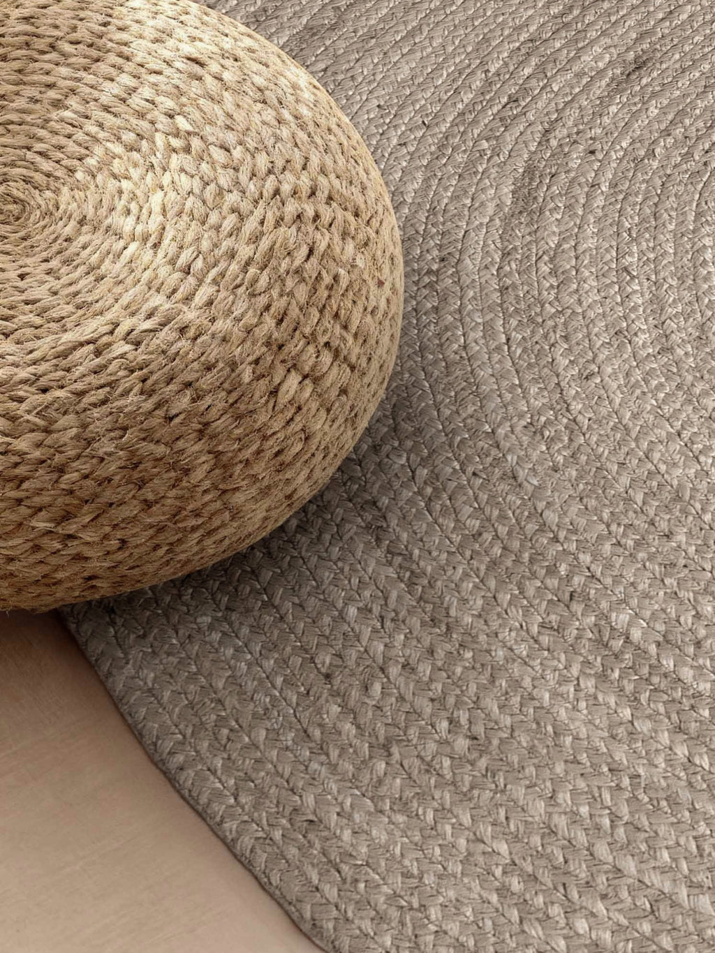 Hanse Home Jute Braided Jutematta oval Rangpur natur grå brun