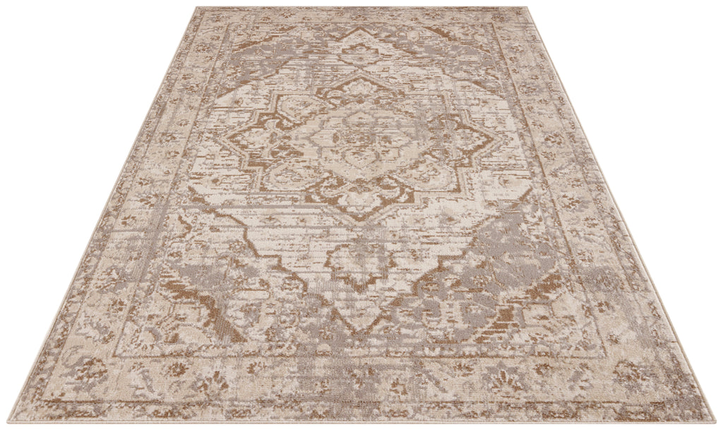 Hanse Home Terrain Designerkortluggsmatta Sand creme brun