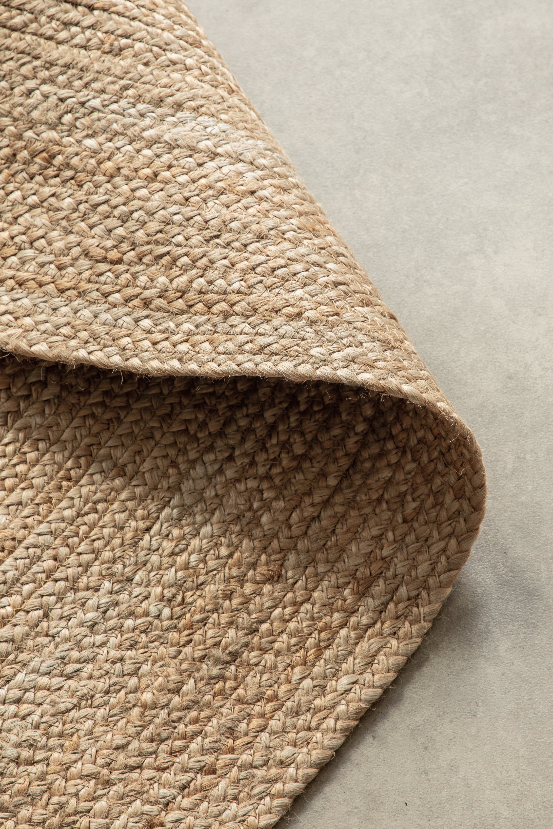 Hanse Home Jute Braided Jutematta rund Rangpur natur guld