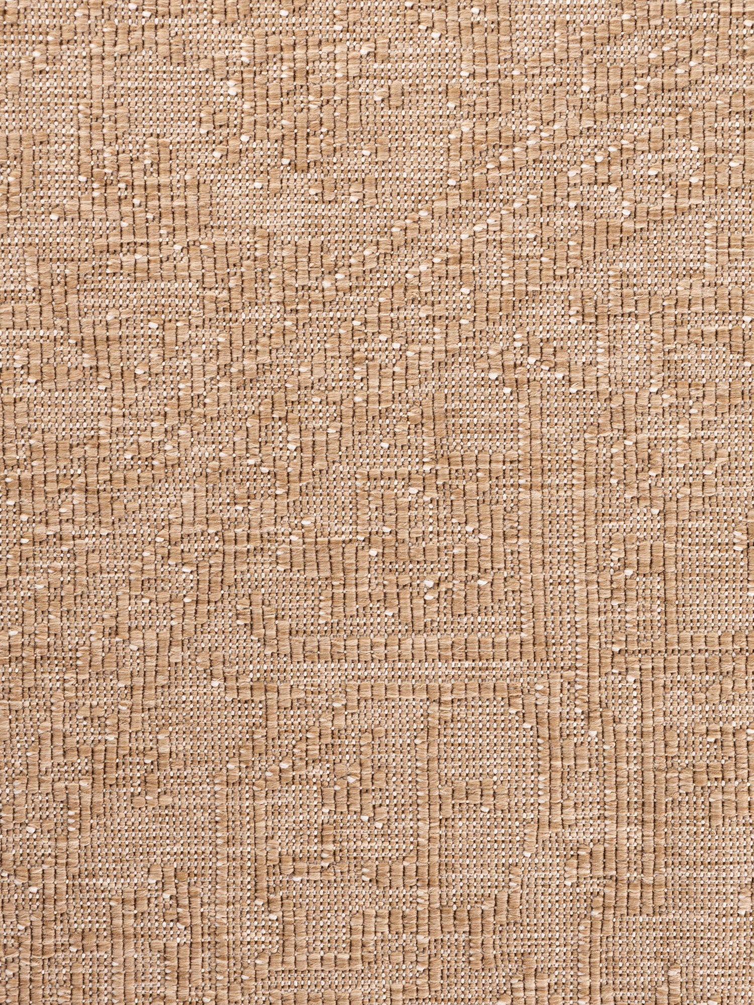 Hanse Home Duet Vändbar inom- och utomhusmatta rund Kona Jute vit