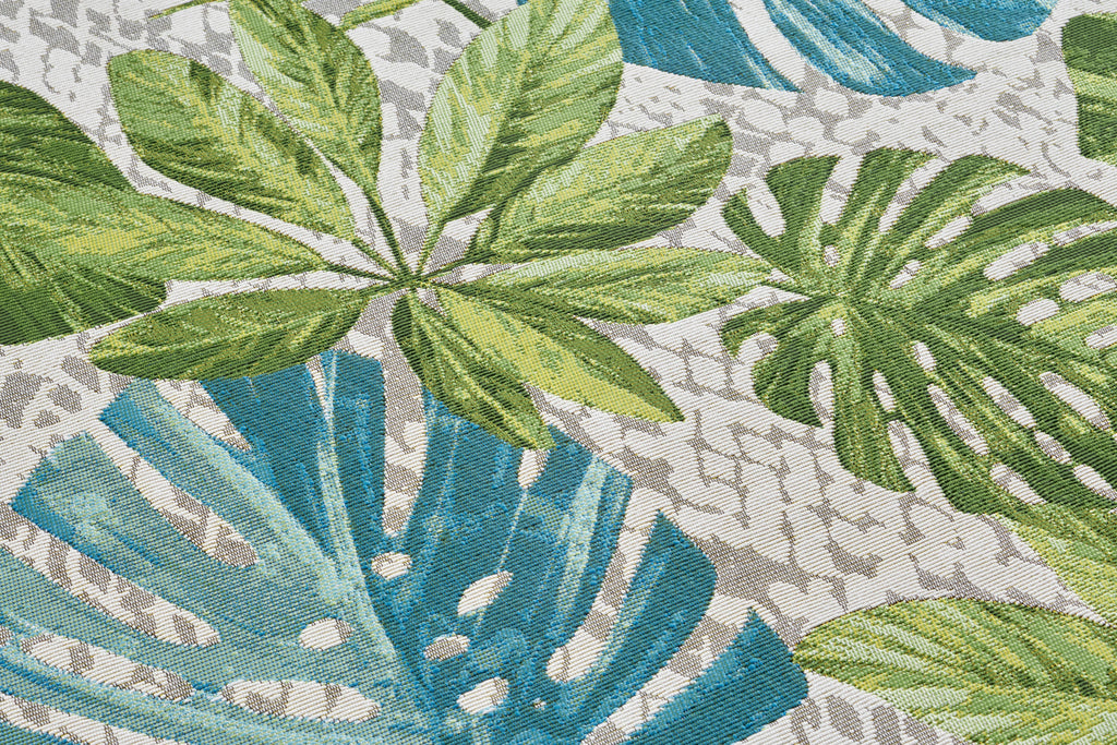 Hanse Home Flair Inom- och utomhusmatta Tropical Leaves Turquoise grön