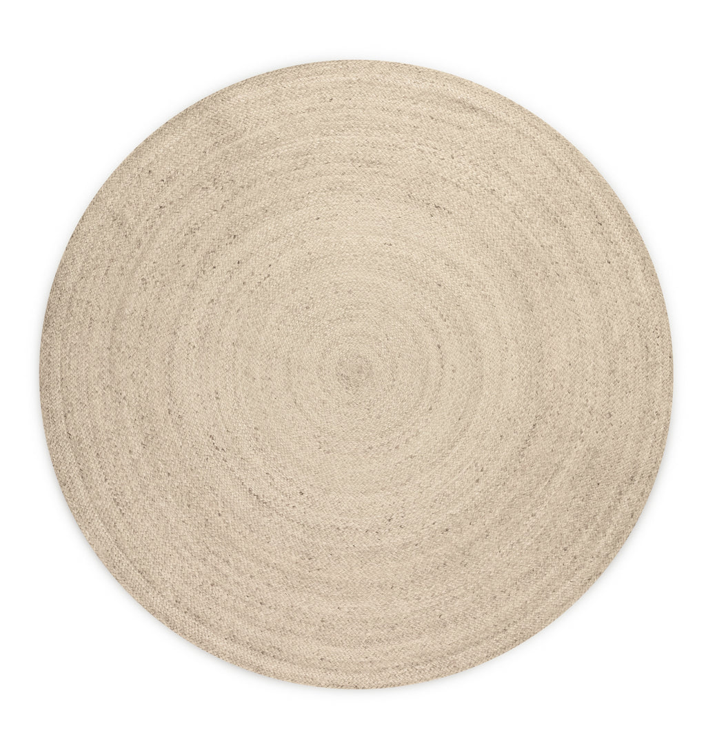 Hanse Home Jute Braided Jutematta rund Rangpur natur elfenben