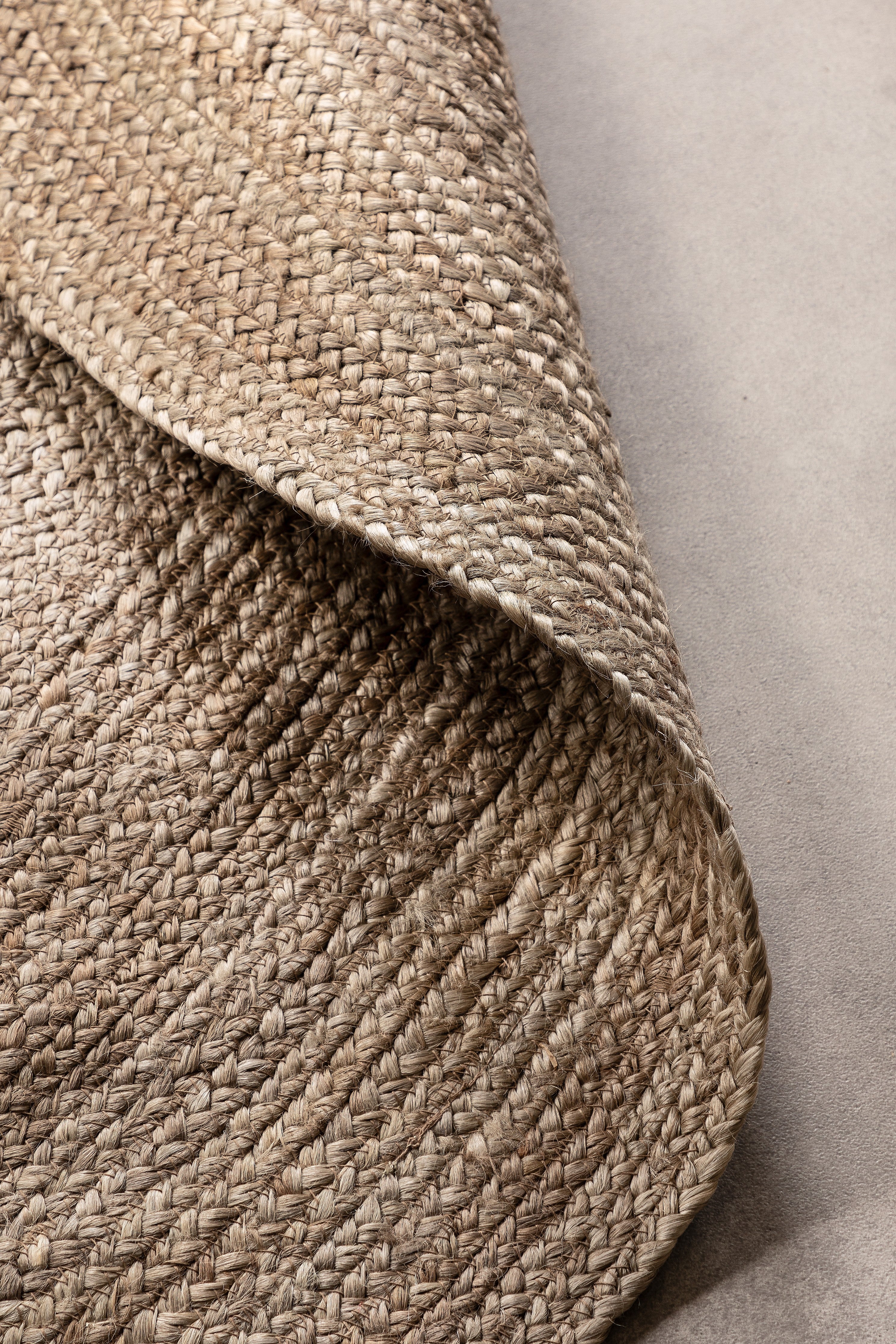 Hanse Home Jute Braided Jutematta rund Rangpur natur grå brun