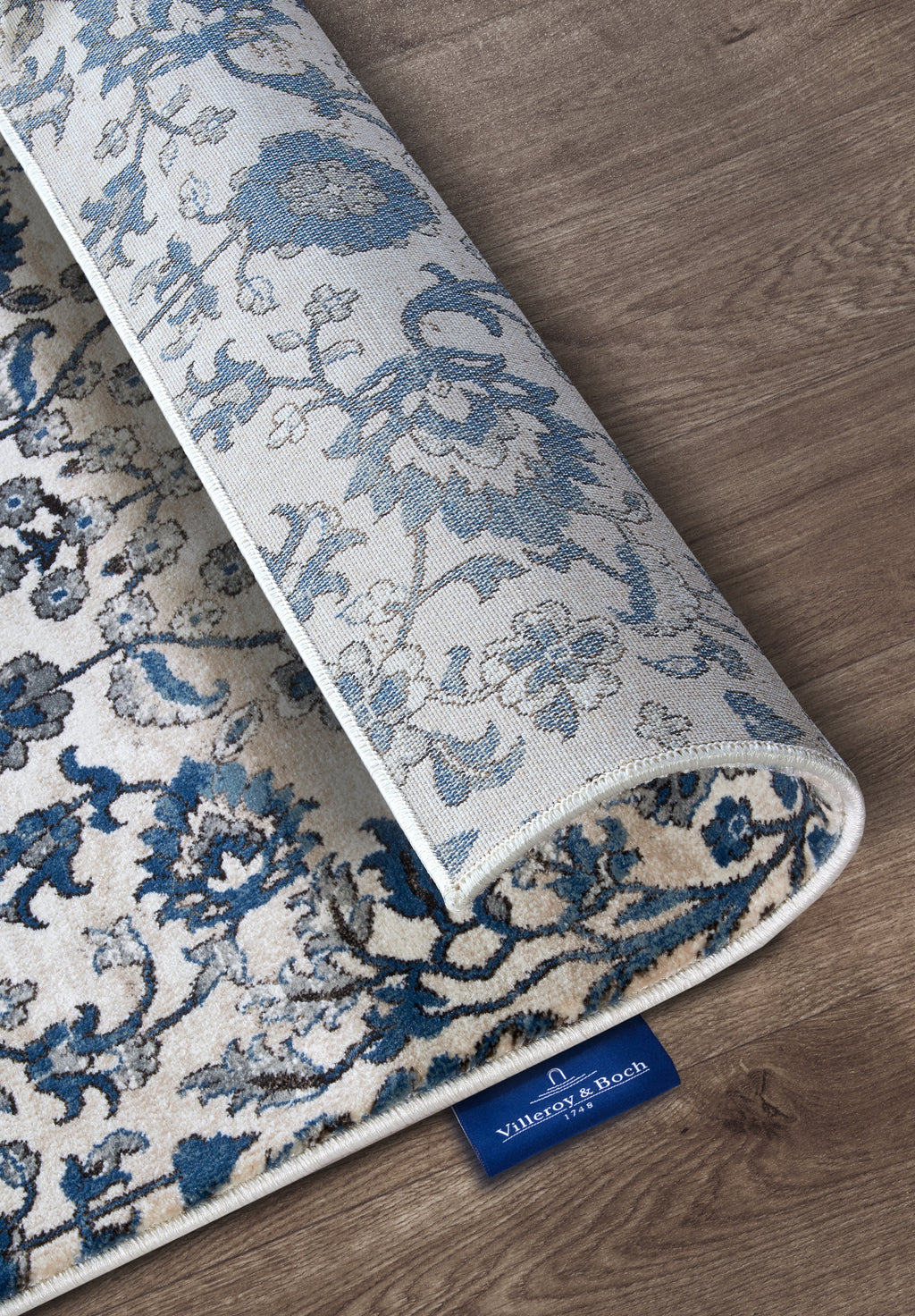 Villeroy & Boch 1869 Kortluggsmatta Ernest creme blå