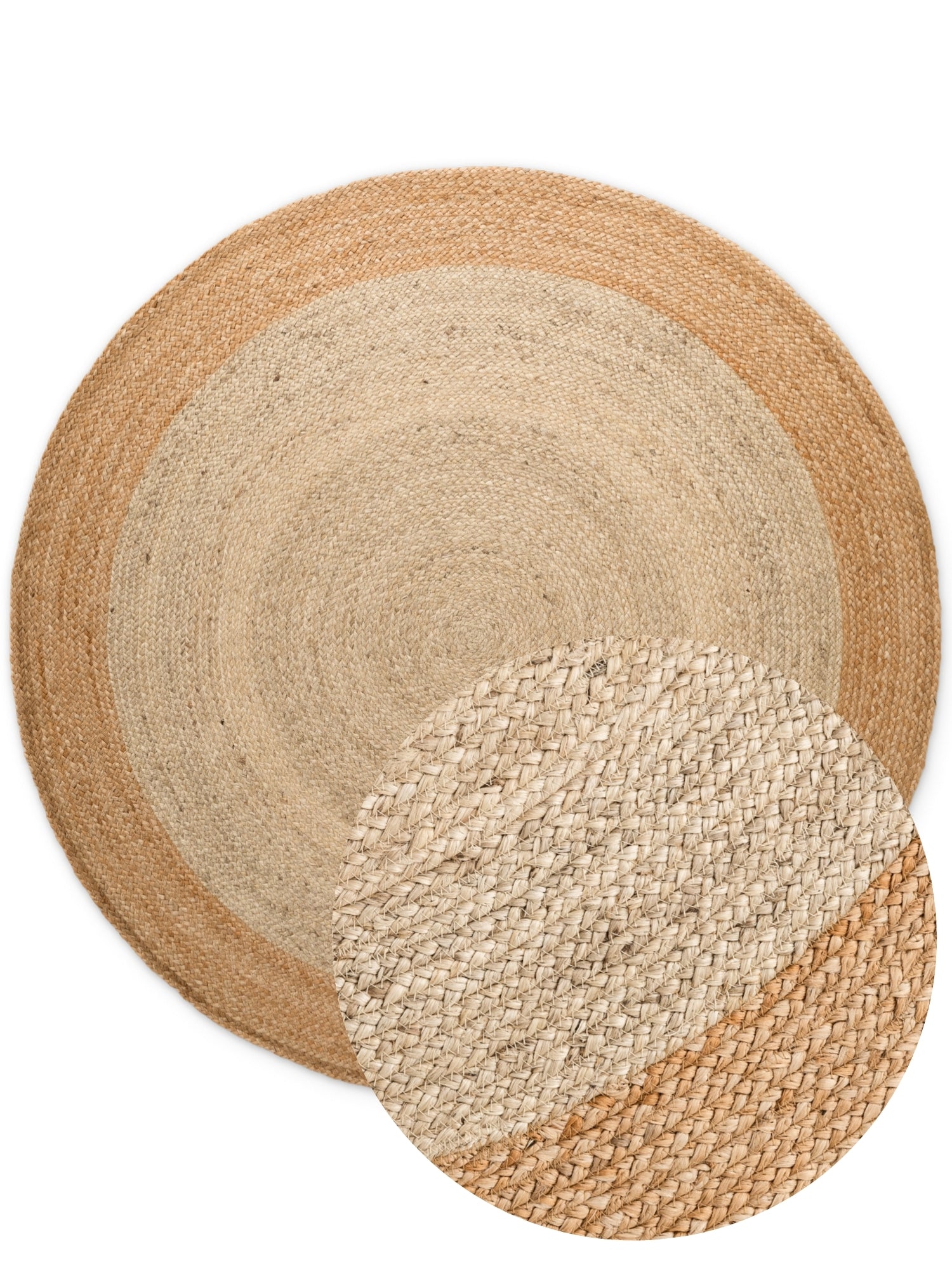 Hanse Home Looma Jutematta rund Looma natur elfenben guld