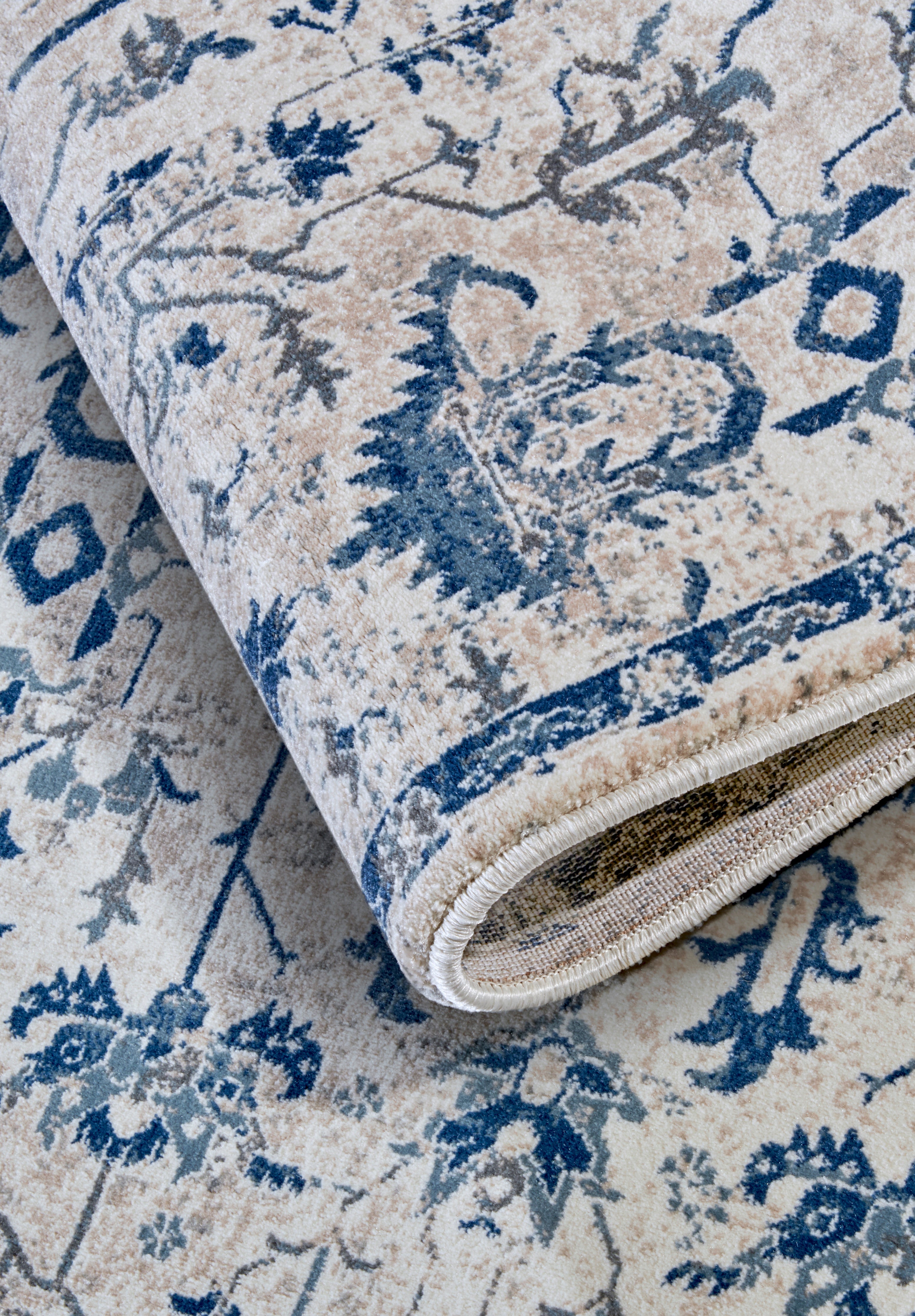 Villeroy & Boch 1869 Kortluggsmatta Emmanuel creme blå