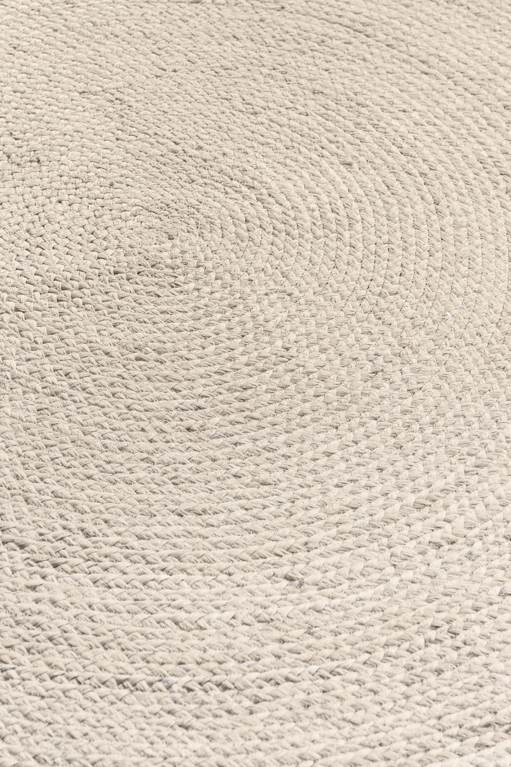 Hanse Home Jute Braided Jutematta rund Rangpur vit