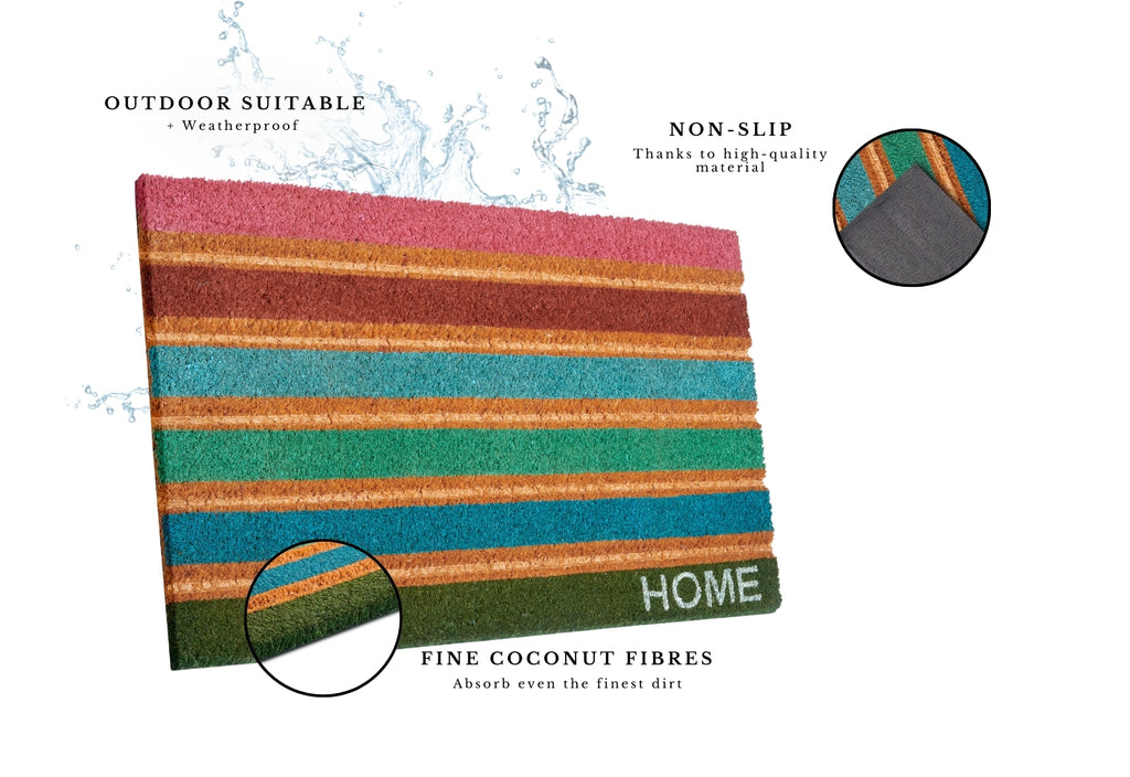 Hanse Home Mix Mats Dörrmatta kokos Colorful Stripes