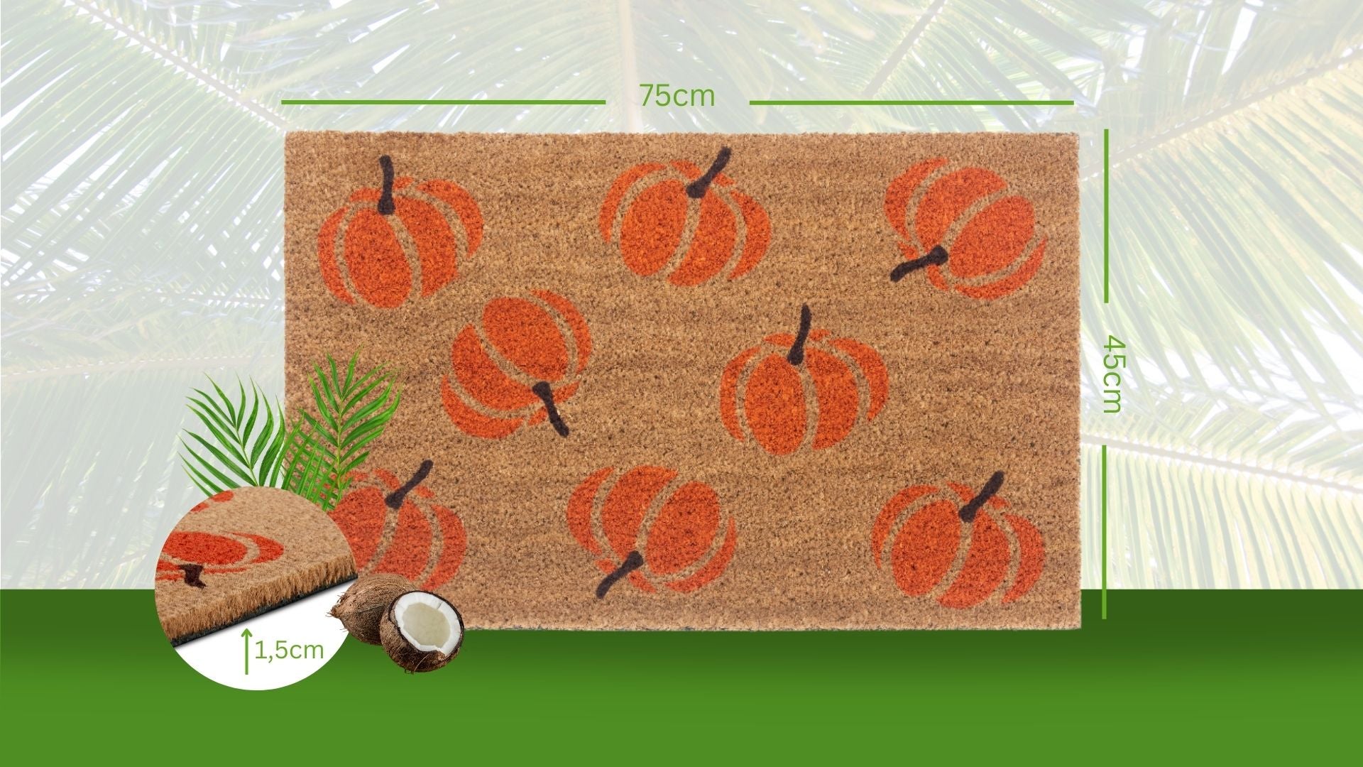 Hanse Home Mix Mats Dörrmatta kokos Orange Pumpkins