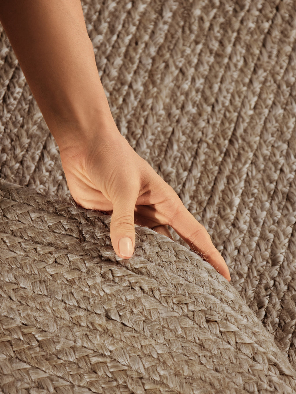 Hanse Home Jute Braided Jutematta oval Rangpur natur grå brun