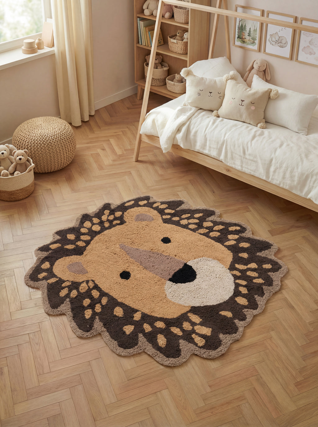 Hanse Home Snuggle Barnmatta Roary brun flerfärgad
