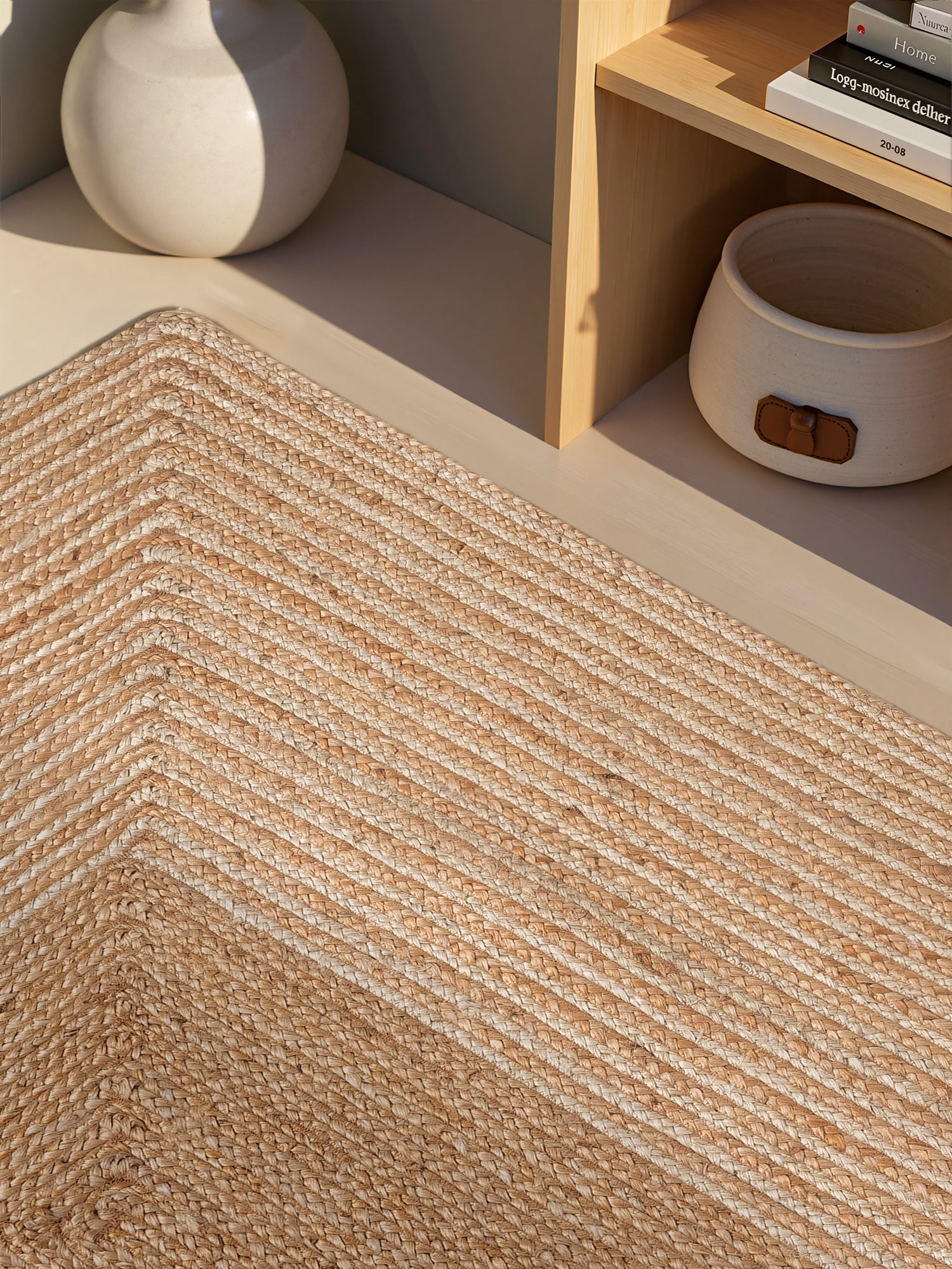 Hanse Home Juno Jutematta Juno Line natur vit guld