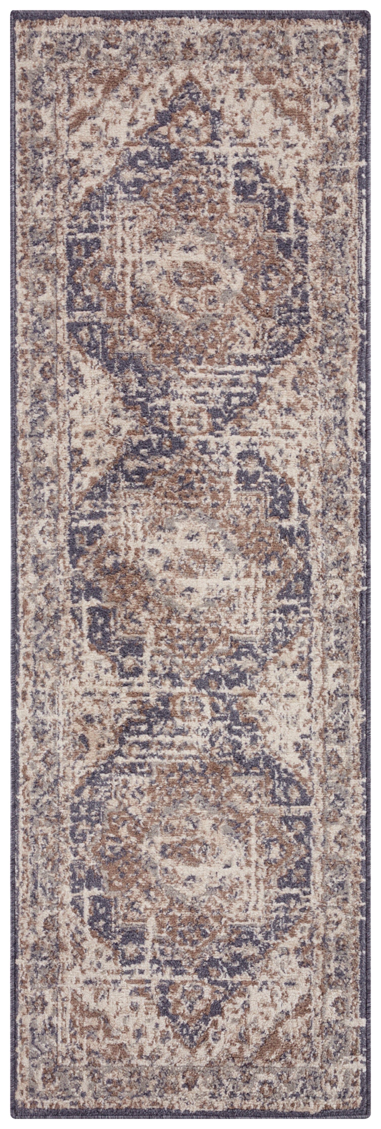 Hanse Home Terrain Designerkortluggsmatta Sand creme blå