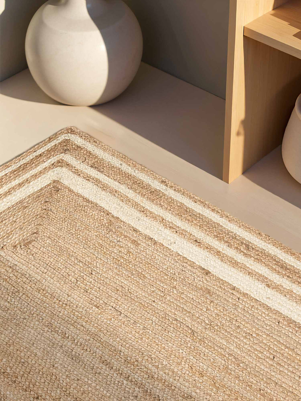 Hanse Home Looma Jutematta Looma natur guld elfenben