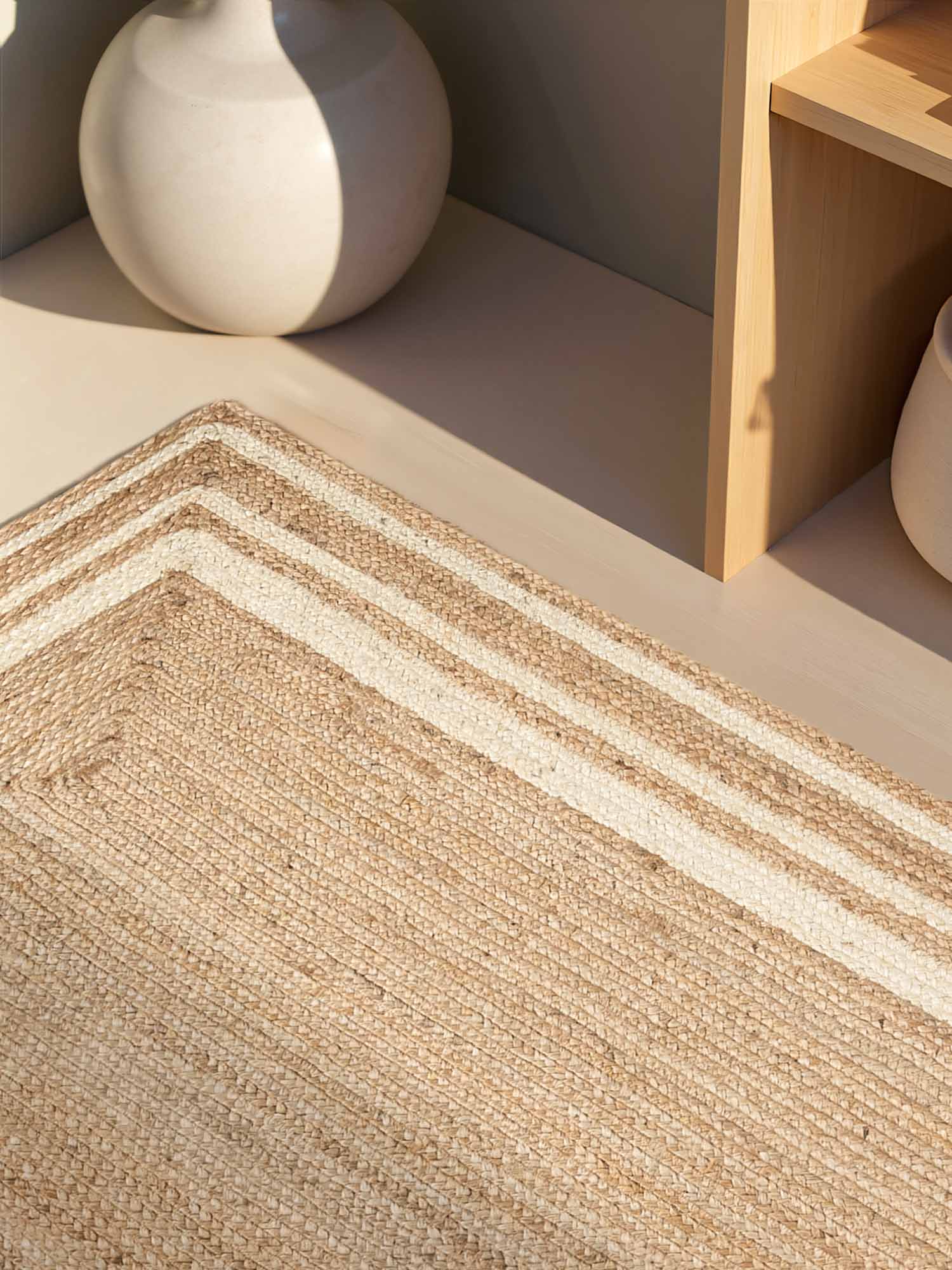 Hanse Home Looma Jutematta Looma natur guld elfenben