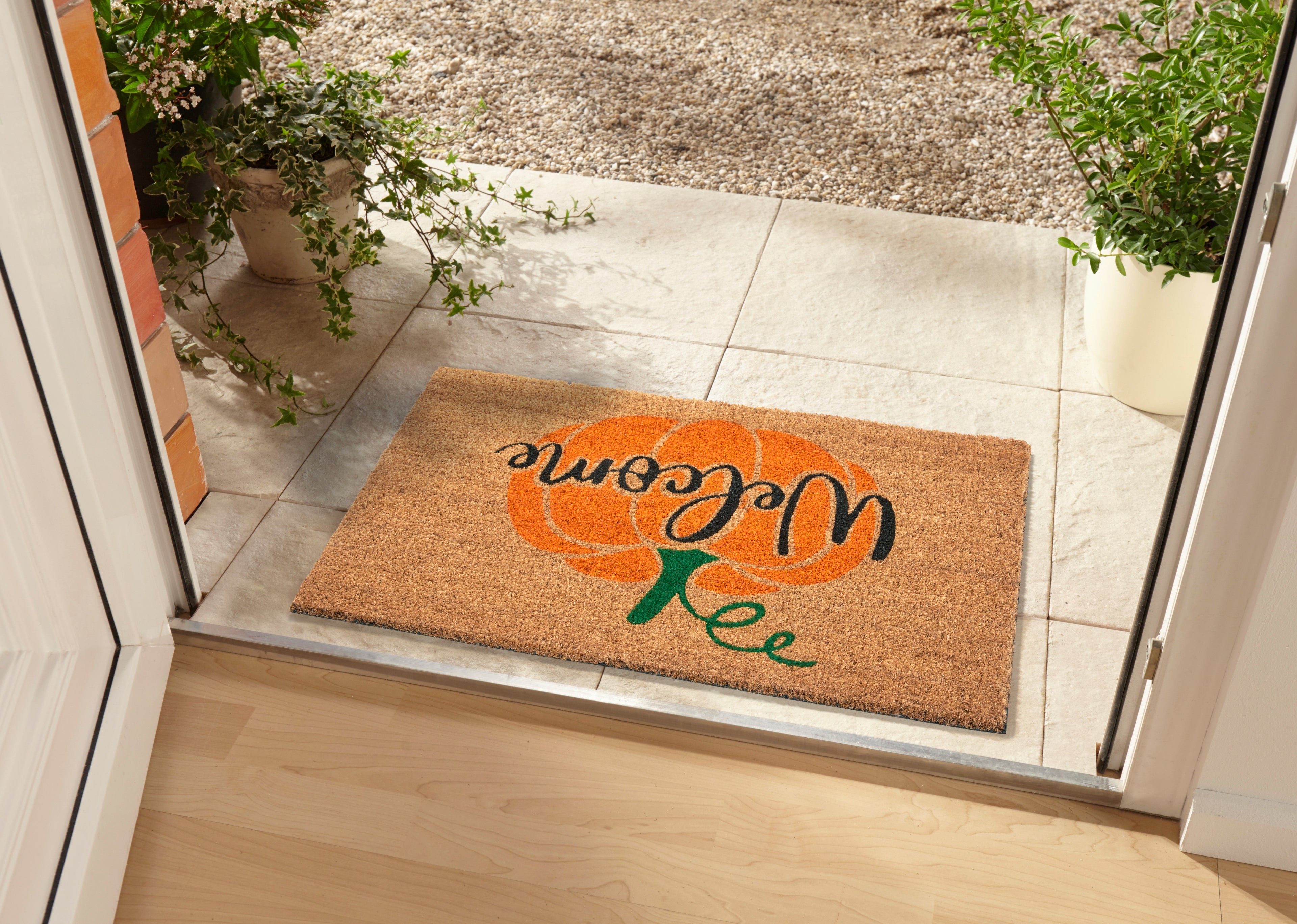 Hanse Home Mix Mats Dörrmatta kokos Welcome Pumpkin