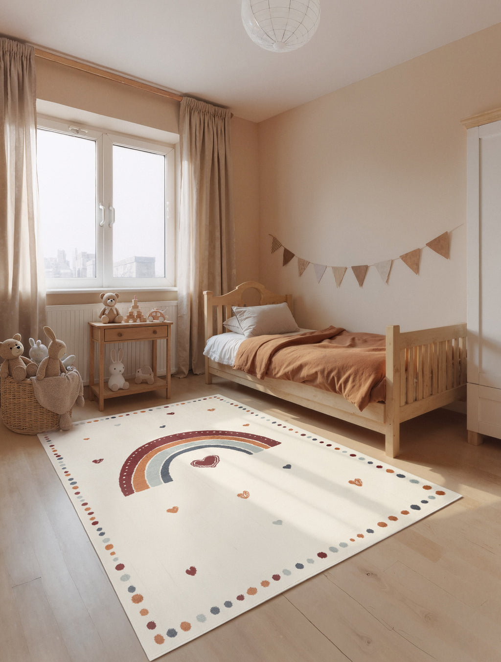 Hanse Home Adventures Barnmatta Luvy creme flerfärgad