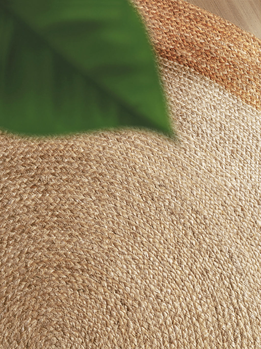 Hanse Home Looma Jutematta rund Looma natur elfenben guld