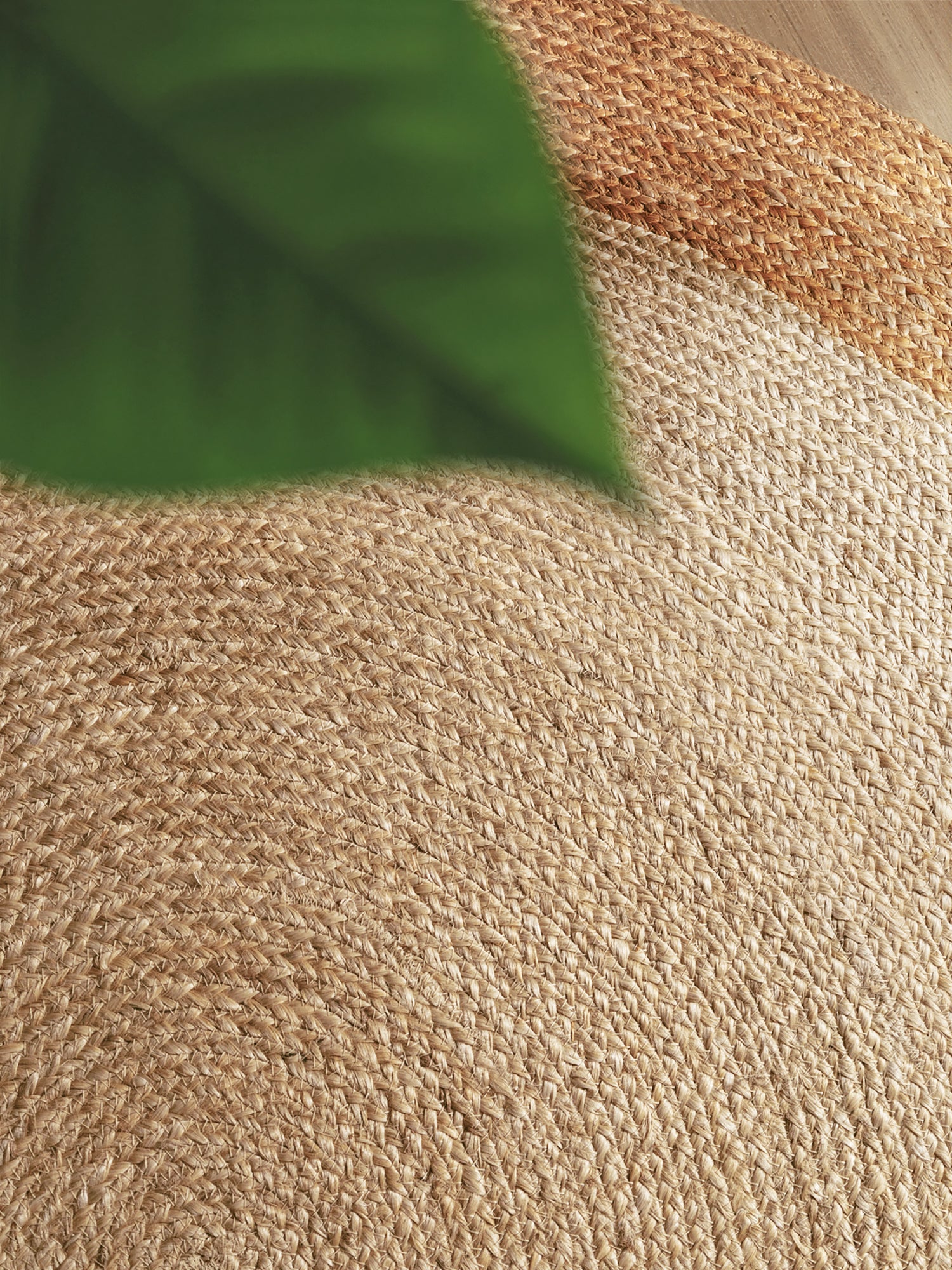 Hanse Home Looma Jutematta rund Looma natur elfenben guld