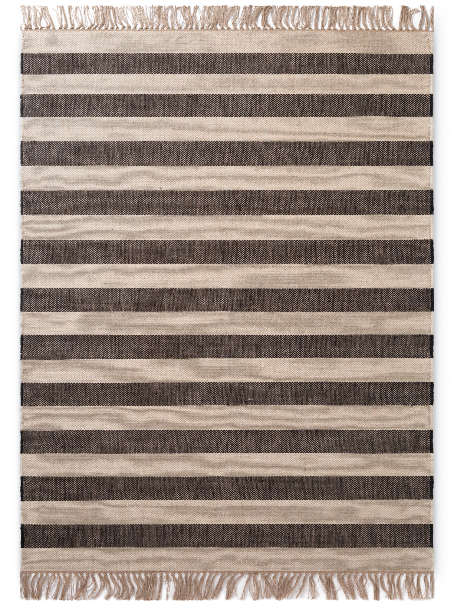 Hanse Home Handloom 1.0 Jutematta Playa natur vit svart