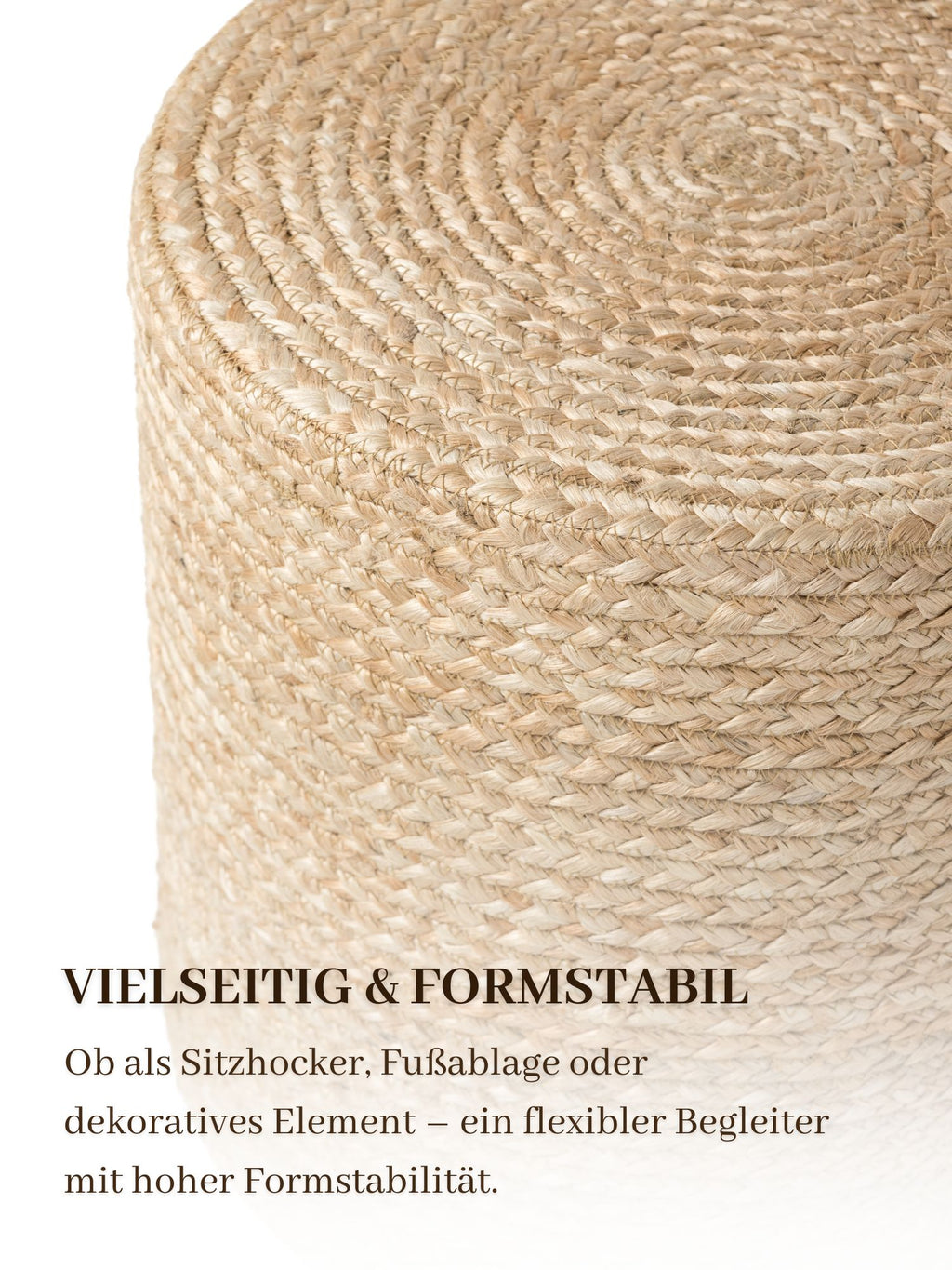 Hanse Home Looma Jutepuff Looma natur guld