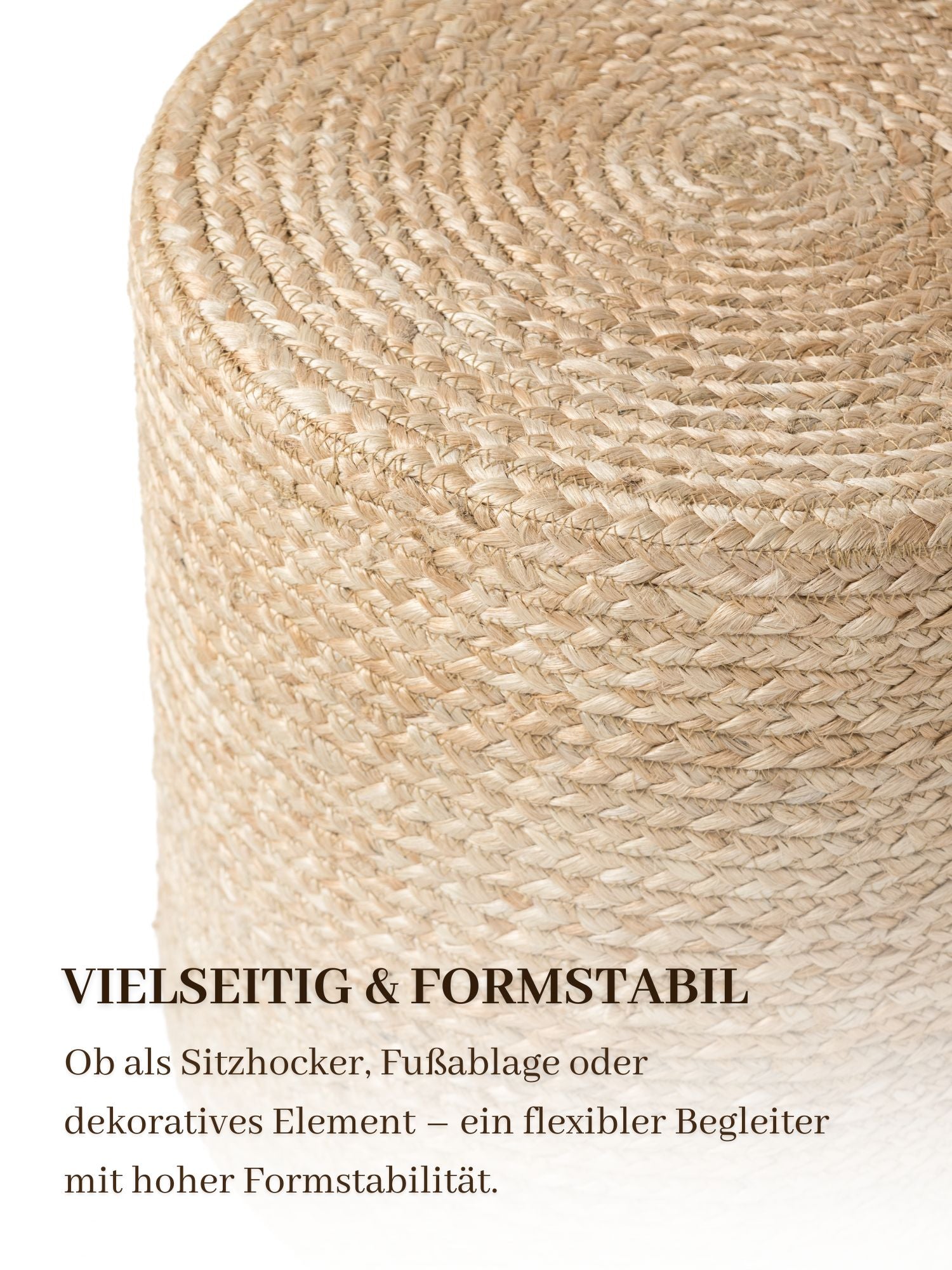 Hanse Home Looma Jutepuff Looma natur guld