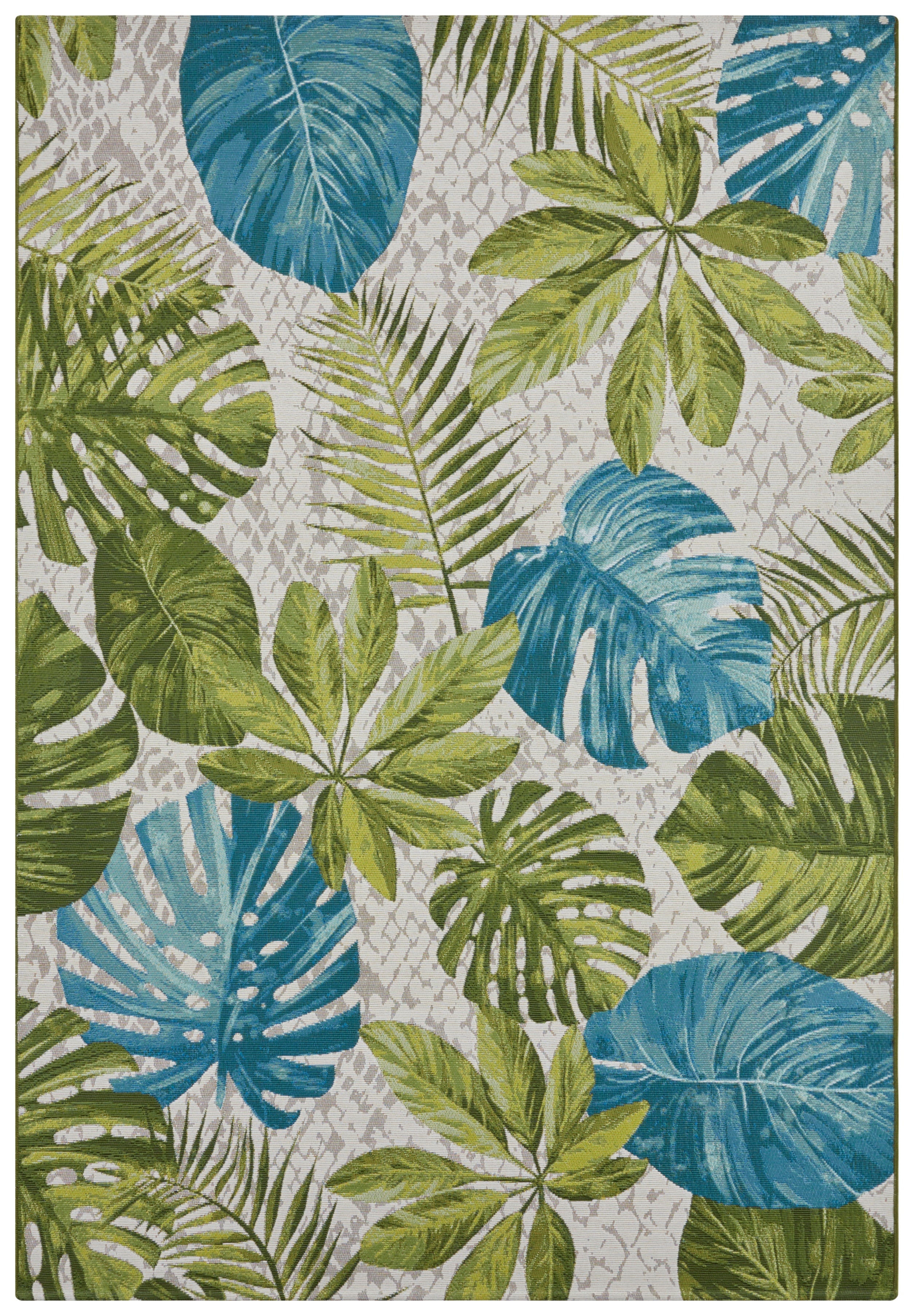 Hanse Home Flair Inom- och utomhusmatta Tropical Leaves Turquoise grön