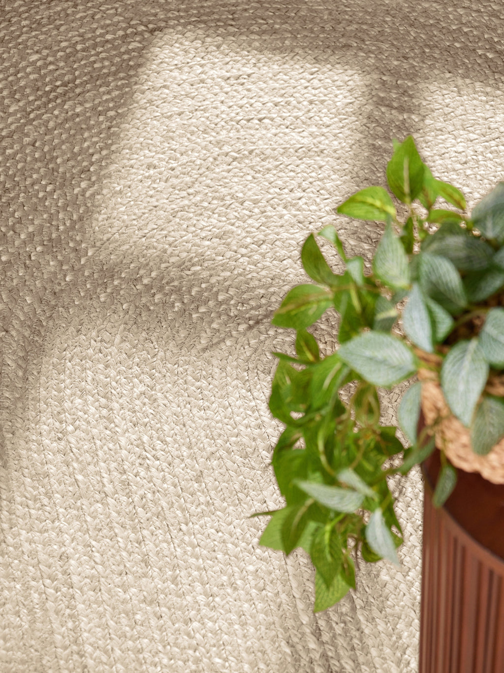 Hanse Home Jute Braided Jutematta oval Rangpur vit