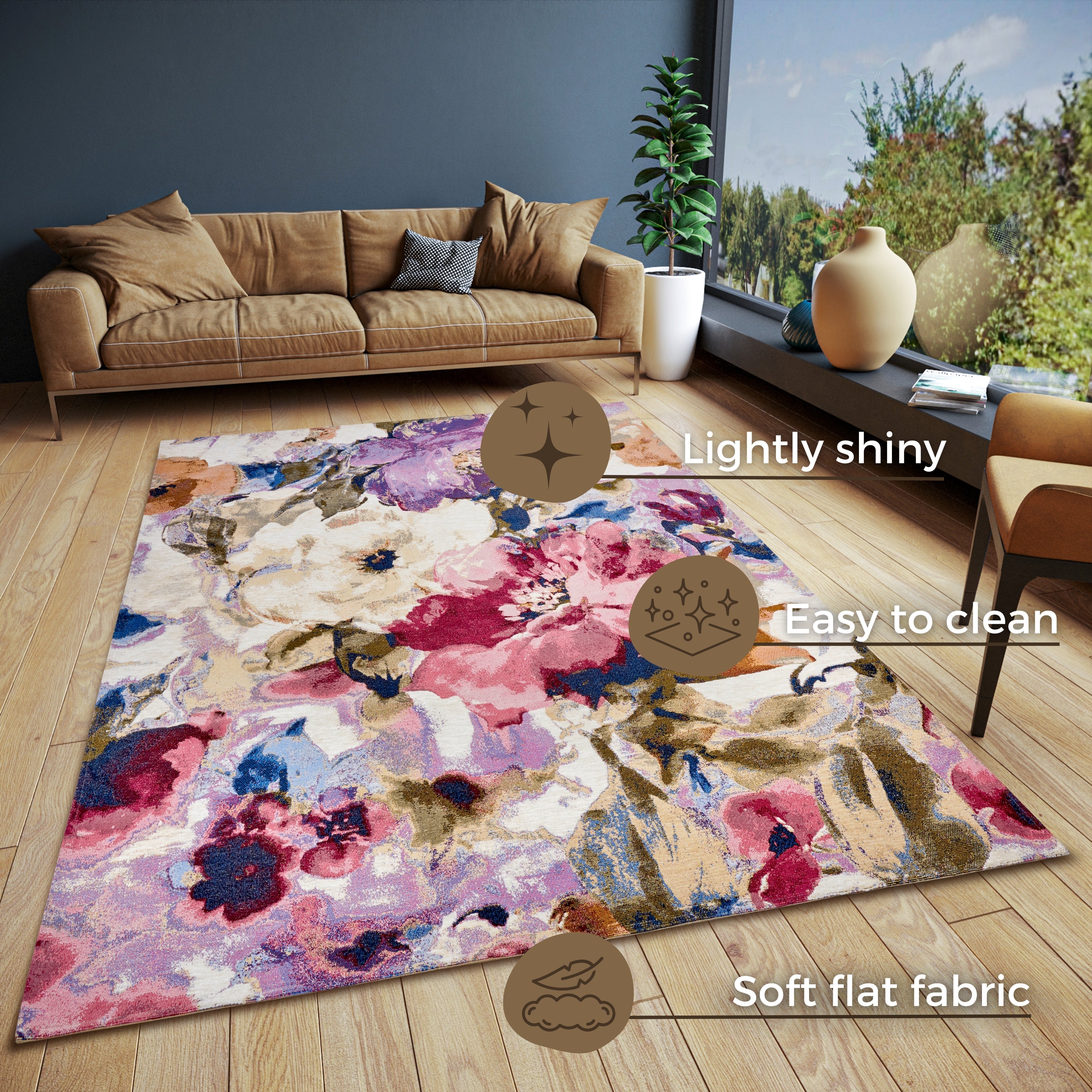 Hanse Home Gobelin Designmatta Atika flerfärgad